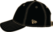New Era Tampa Bay Rays Black Neo 39THIRTY Unstructured Flex Hat Size: Medium/Large