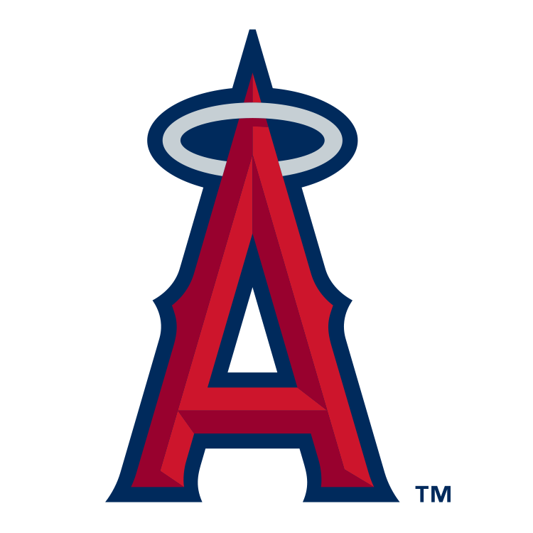 Los Angeles Angels Black Framed Logo Jersey Display Case
