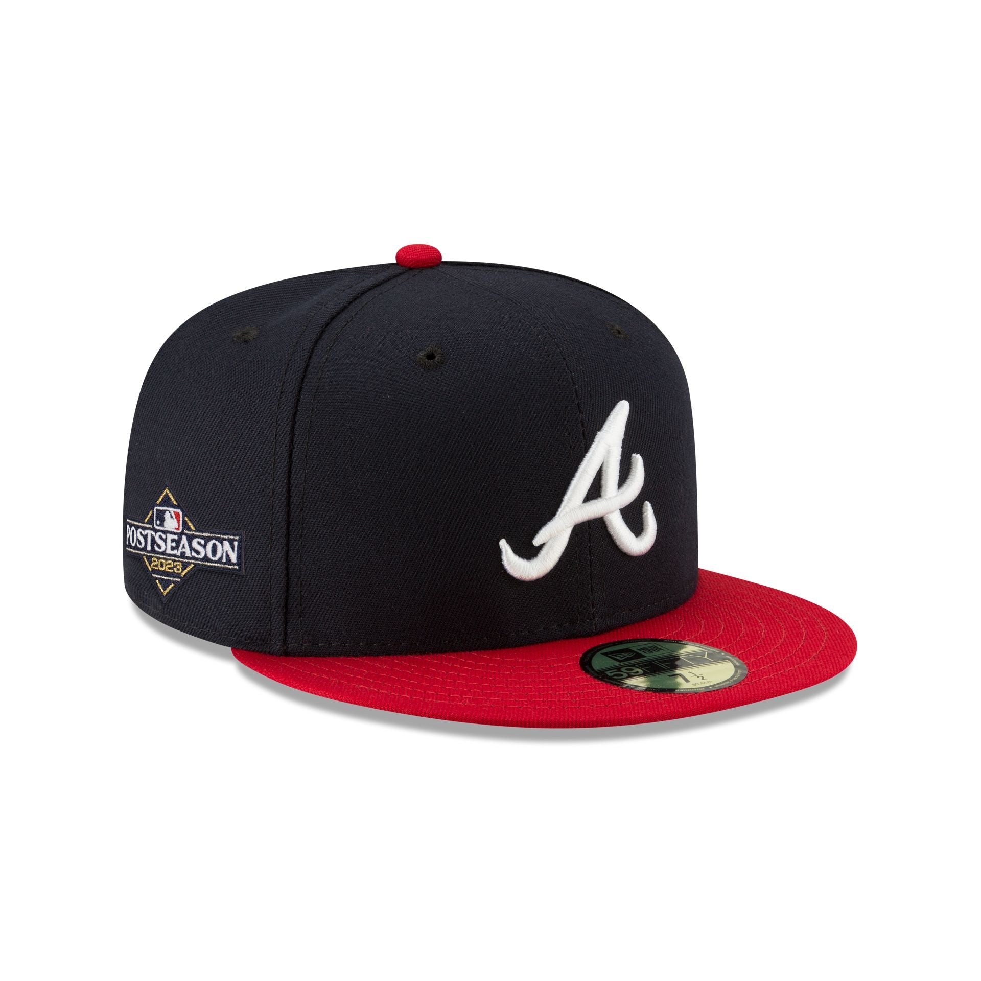 New Era MLB Atlanta Braves Botanical 59FIFTY Fitted Hat 40th Year Side Patch