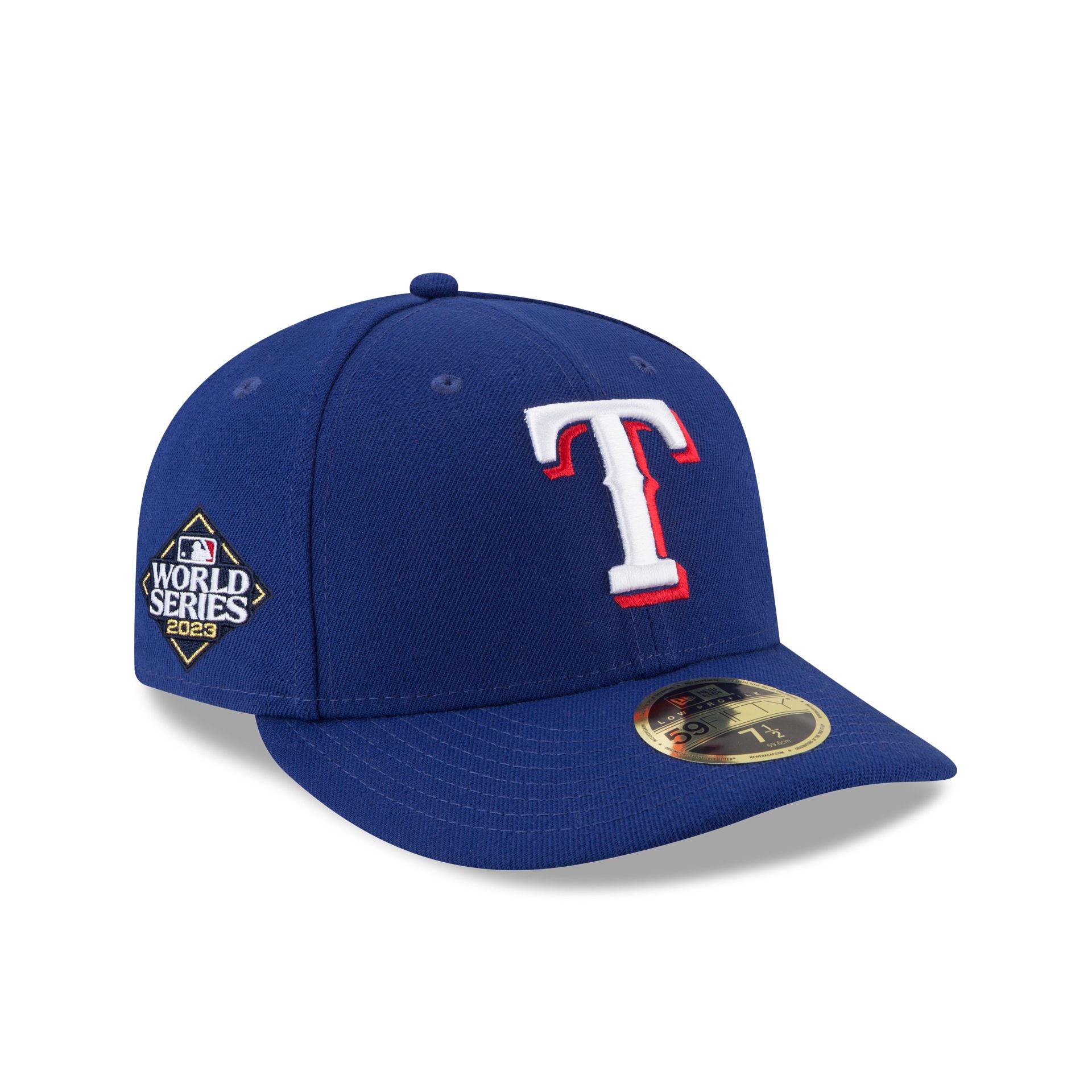 Men's New Era Light Blue Texas Rangers 2023 Postseason Side Patch 59FIFTY Fitted Hat