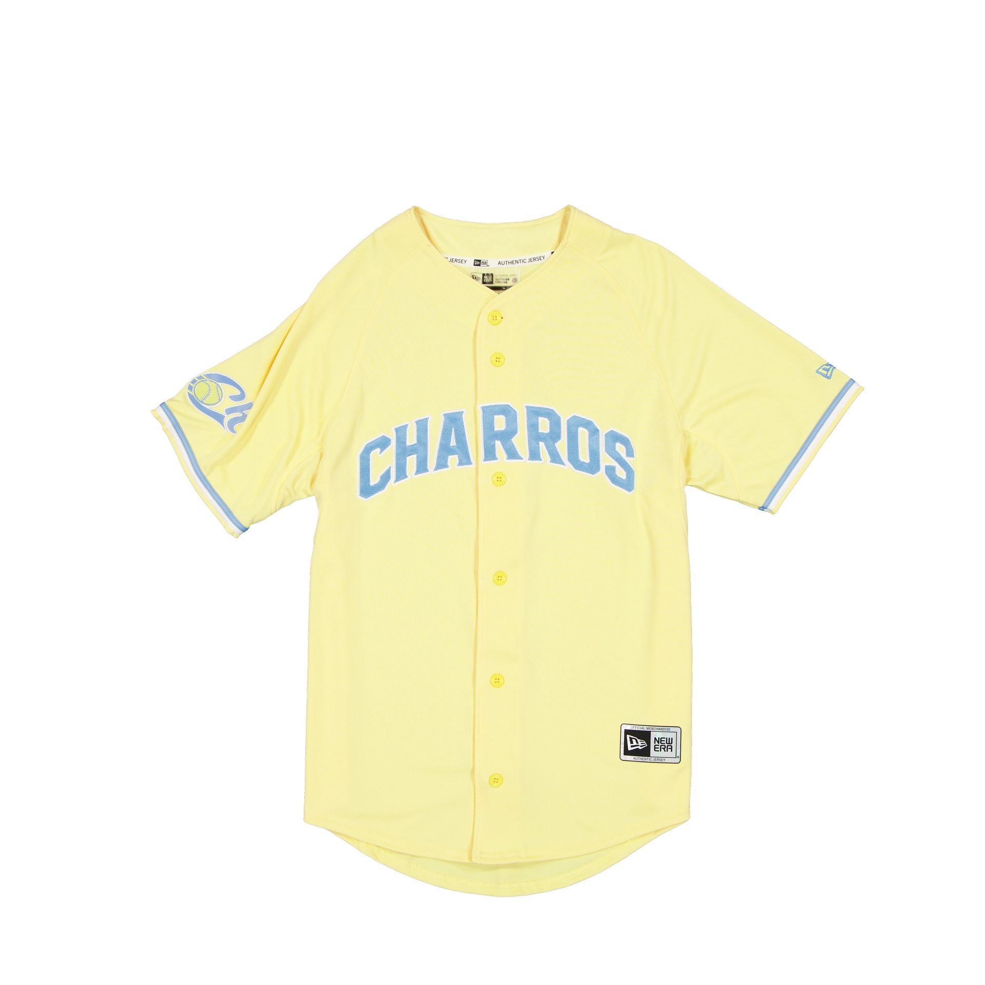 Charros de Jalisco Alt 2 Jersey Yellow Size S by New Era