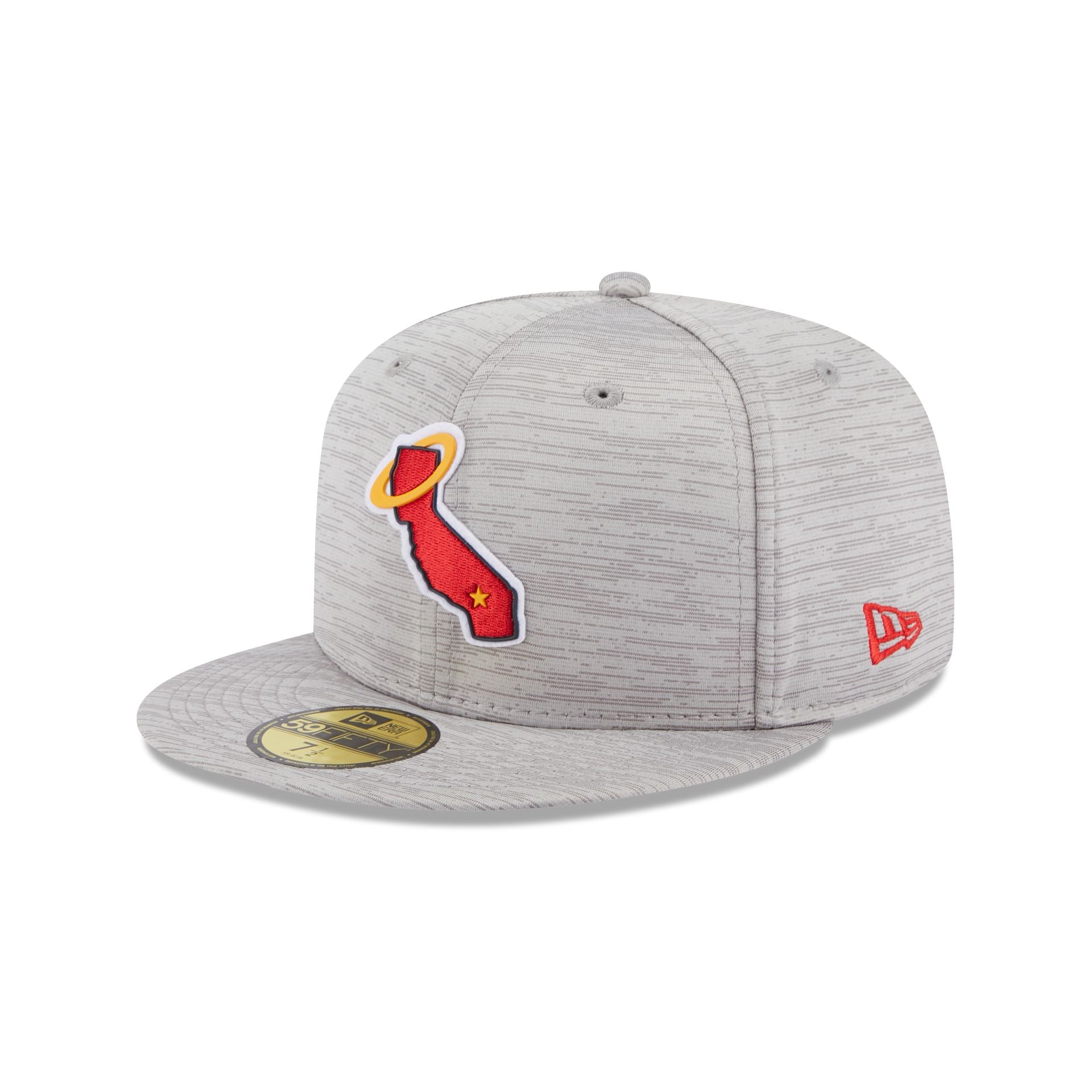 Los Angeles Angels 2023 Clubhouse Gray 59FIFTY Fitted Hat