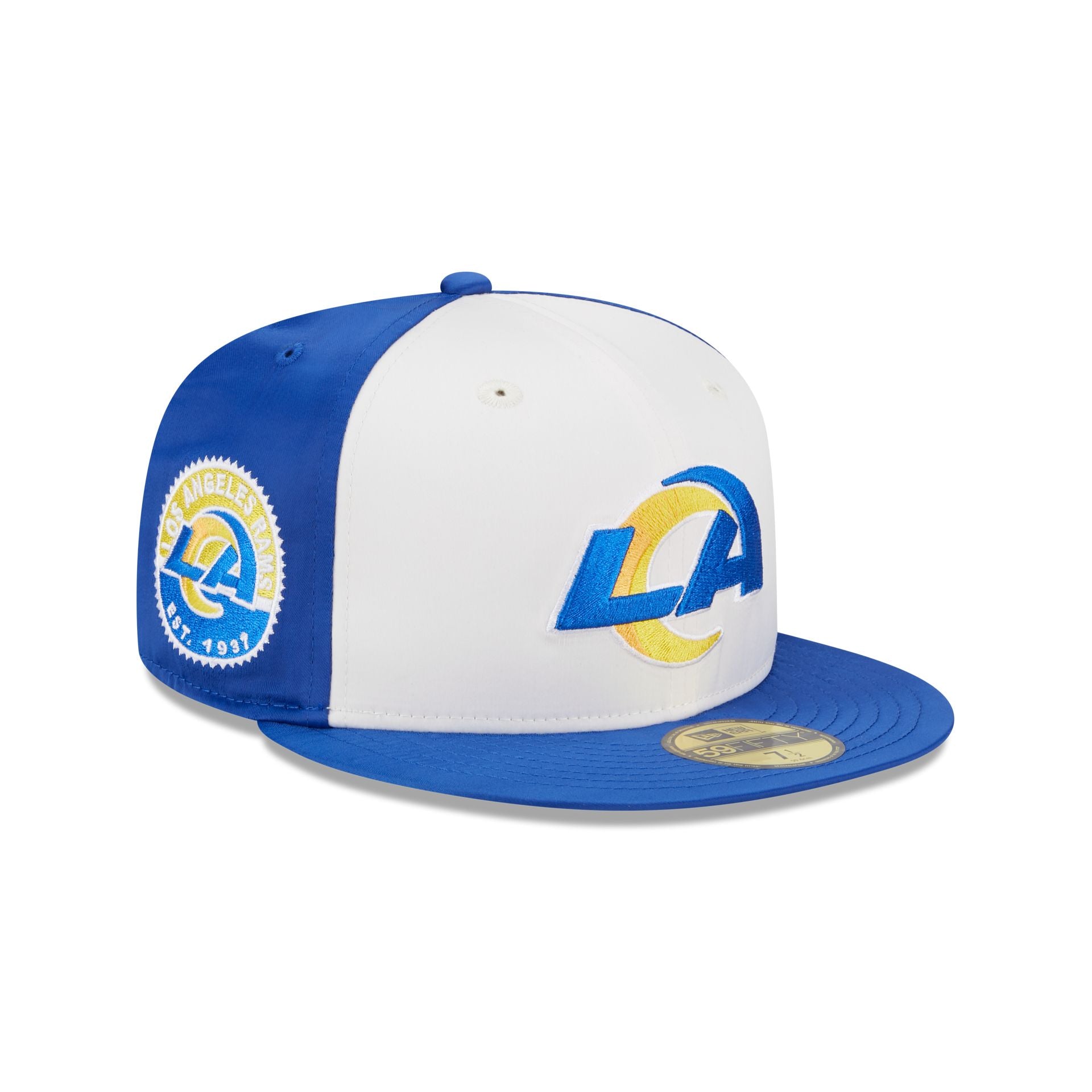 Los Angeles Rams Throwback Golfer Hat, Gray, by New Era