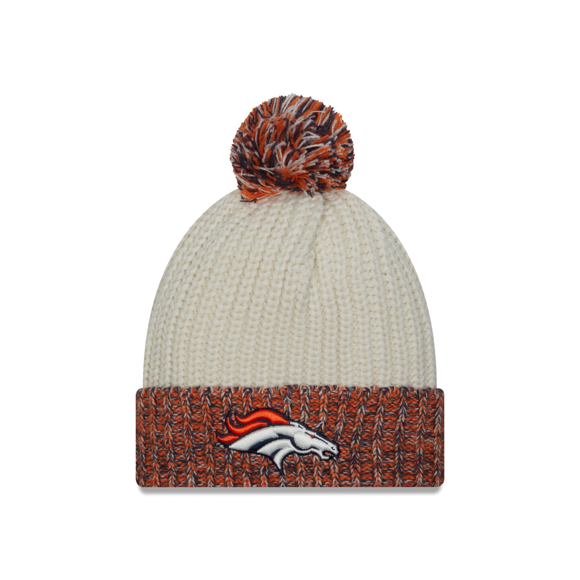 New Era Women's Denver Broncos Marled Throwback Knit Beanie