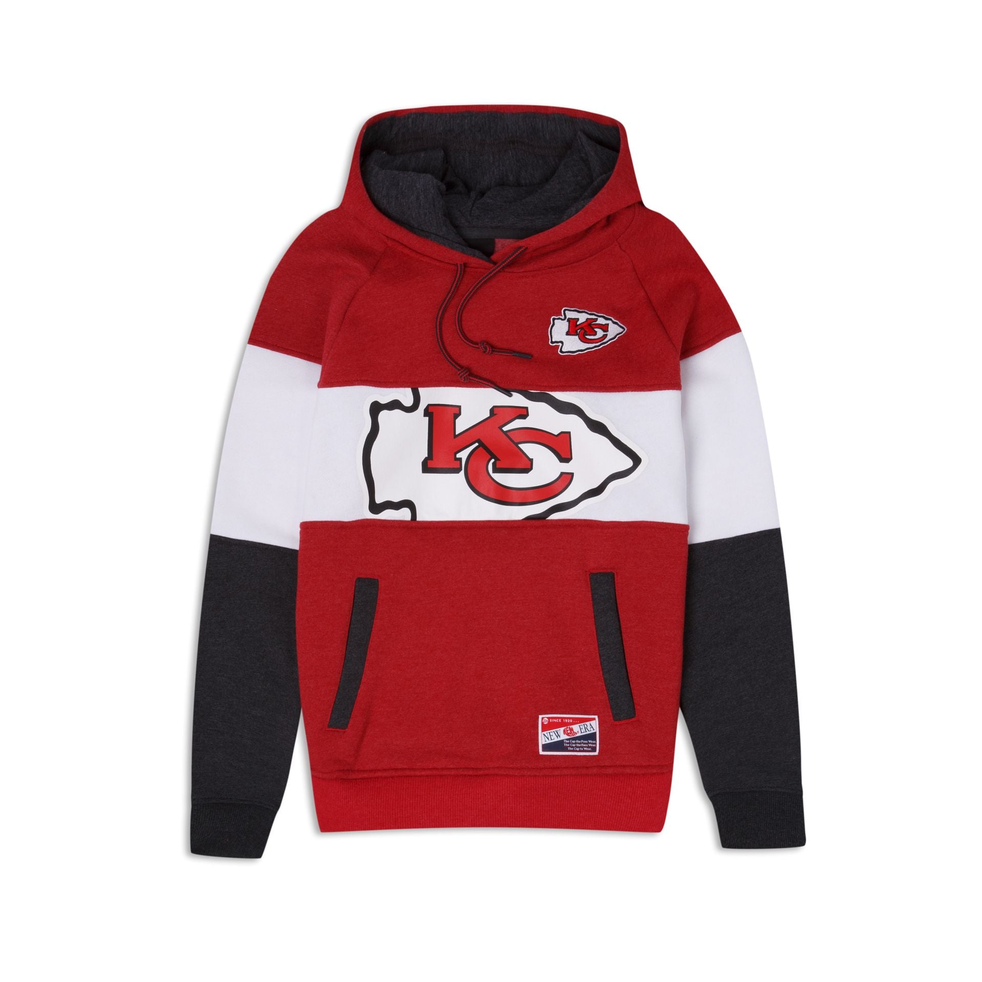 NFL New Era Kansas City Chiefs Hoodie Imprinted Pullover Red Adult