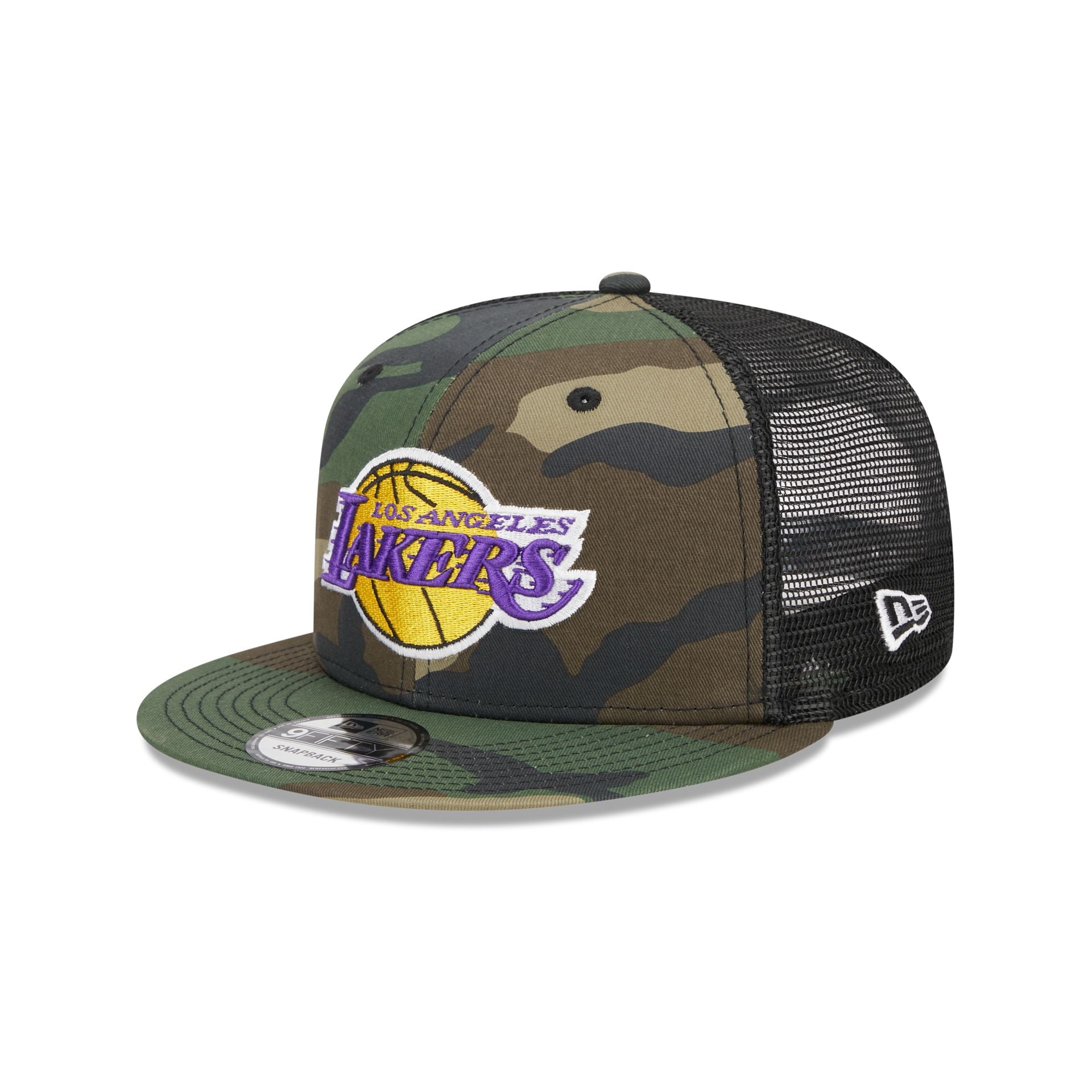 Los Angeles Lakers Camo 9FIFTY Trucker Snapback – New Era Cap