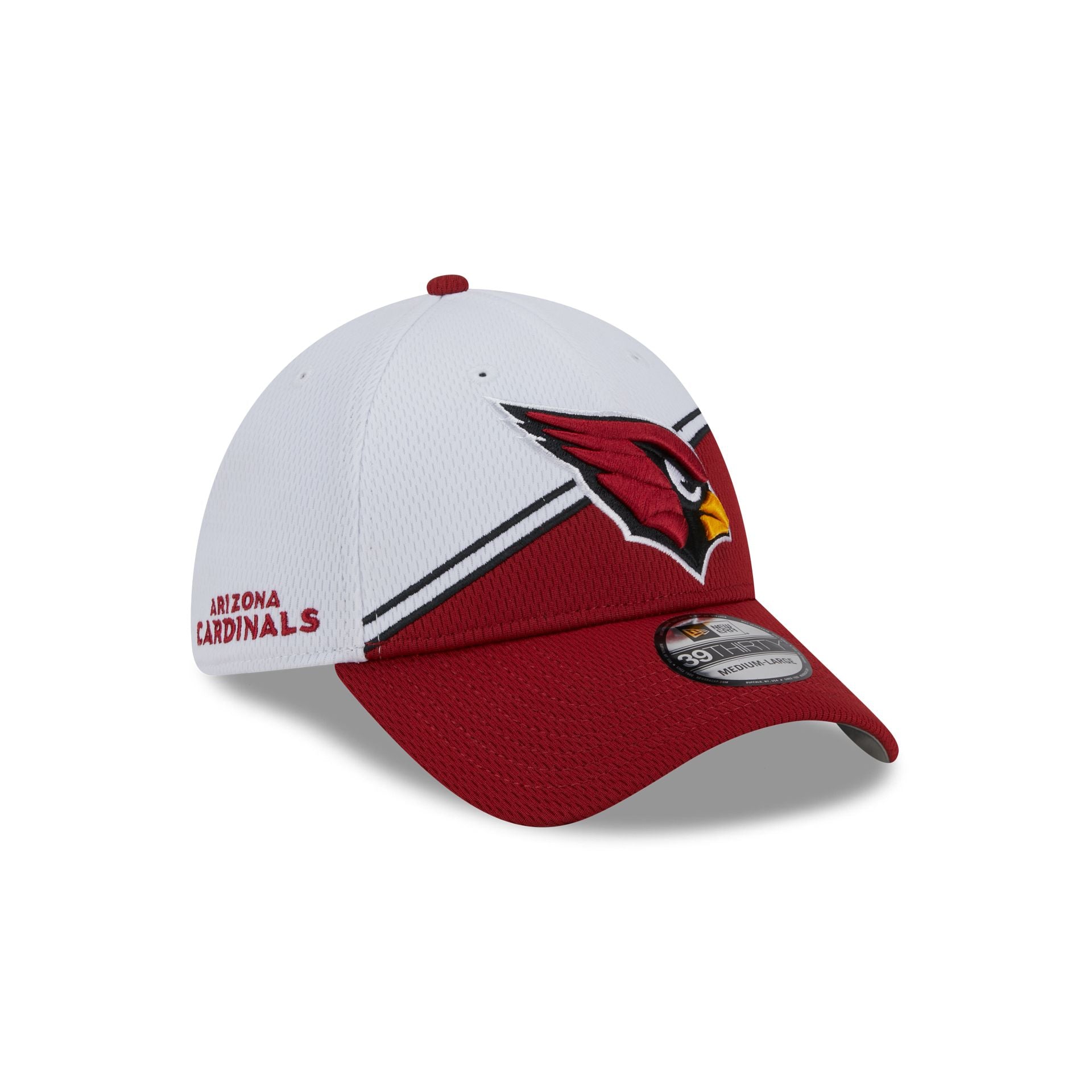 Arizona Cardinals 2023 Sideline White 39THIRTY Stretch Fit Hat - Size: M/L, NFL by New Era