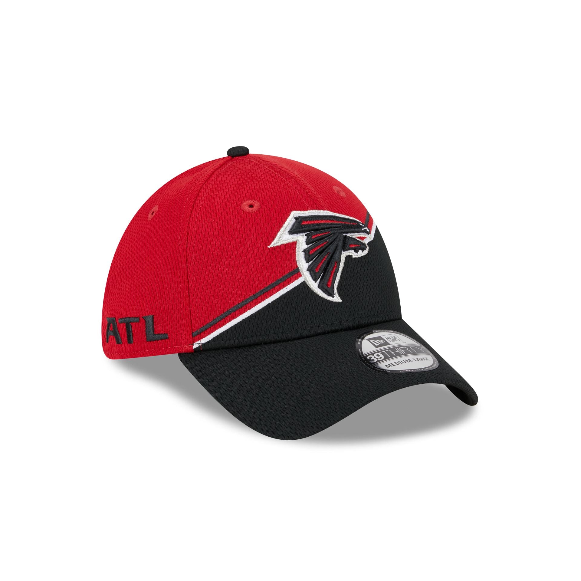 New Era Men's Atlanta Falcons 2023 Sideline Historic 39THIRTY Stretch Fit Hat - Black - M/L Each