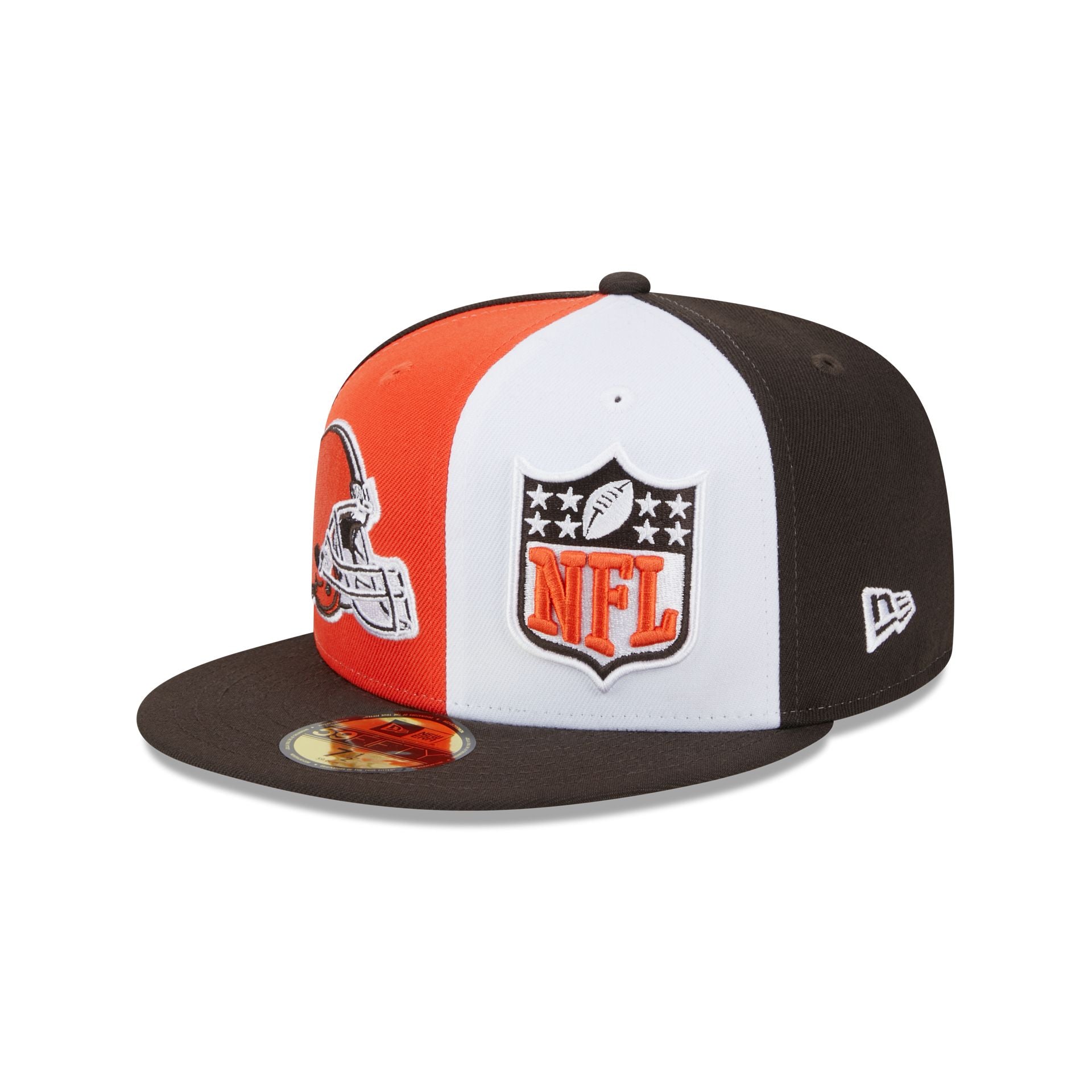 New Era Men's Orange, Brown Cleveland Browns 2023 Sideline 59FIFTY Fitted Hat - Orange, Brown
