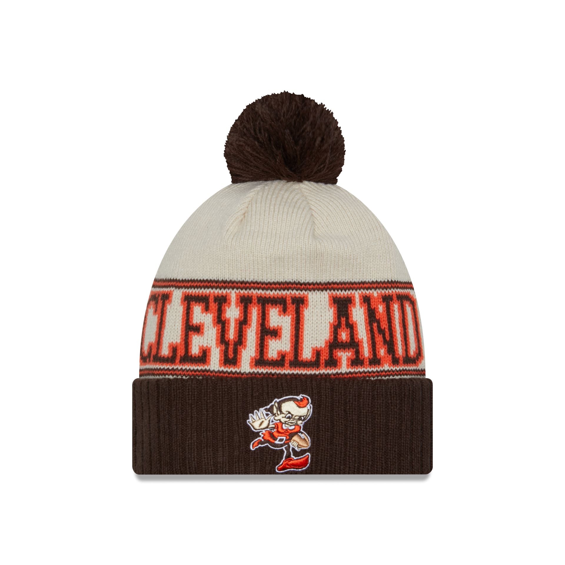 New Era Women's Cleveland Browns Marled Throwback Knit Beanie