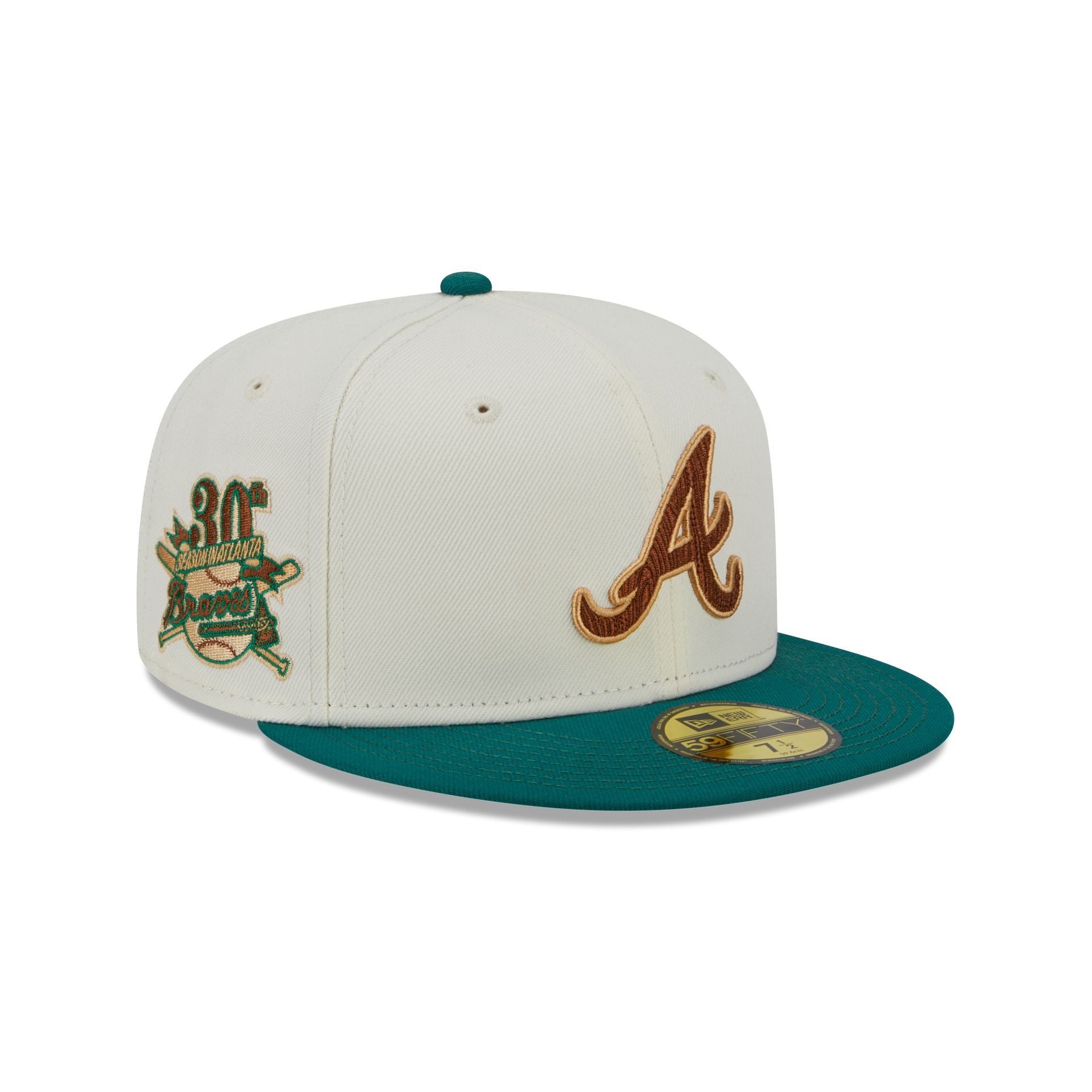 New Era Men's Atlanta Braves 59Fifty Road Navy Authentic Hat