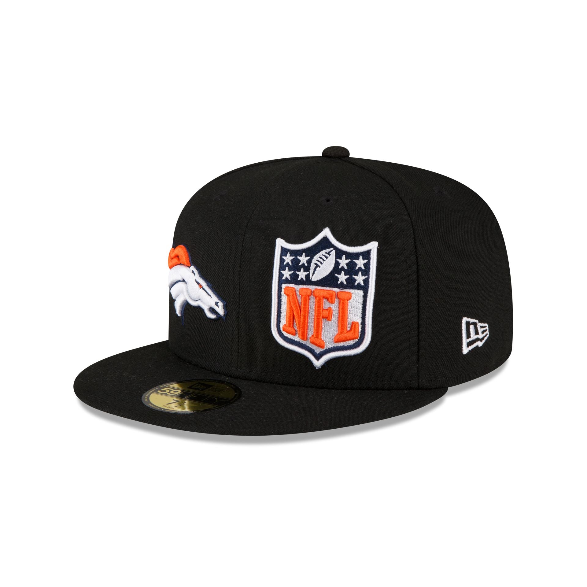 Denver Broncos New Era Multi 59FIFTY Fitted Hat - Black