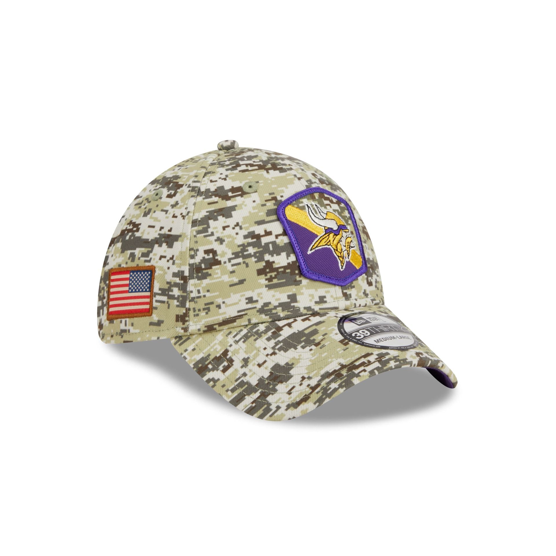 Minnesota Vikings New Era 2023 NFL Training Camp Purple 39THIRTY Flex Fit Hat, M/L / Purple