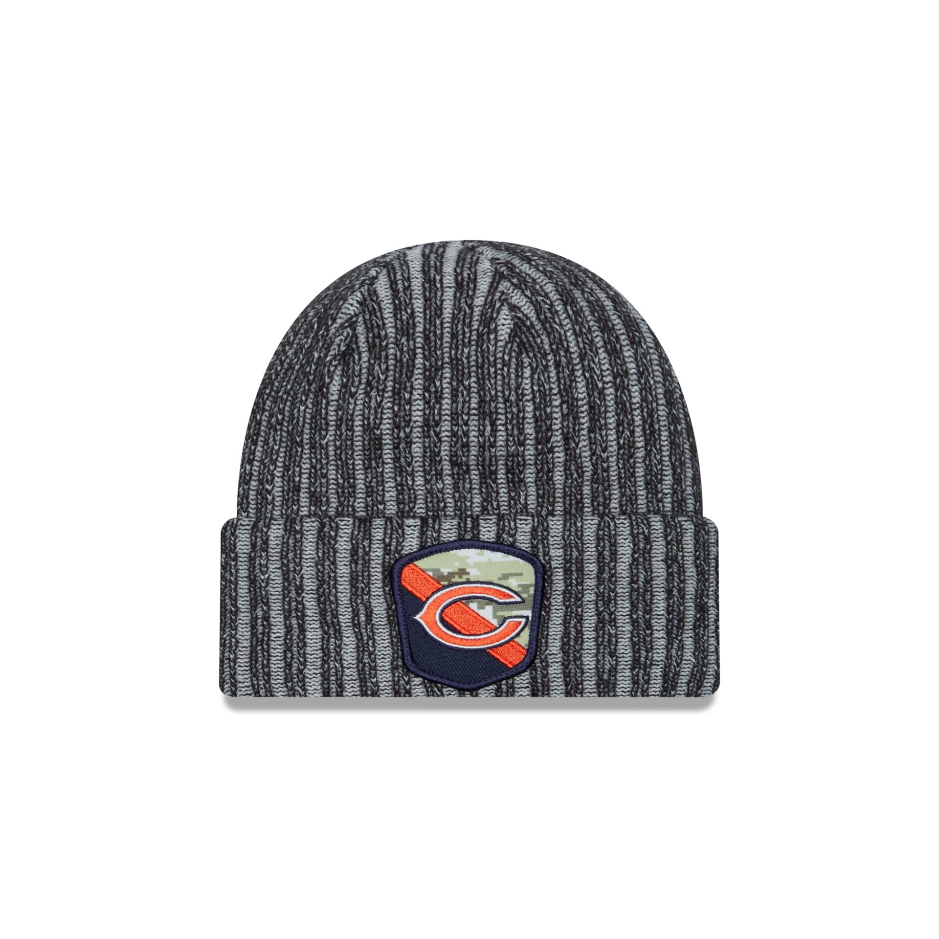 Chicago Bears New Era NFL 2022 Salute To Service Winter Knit Bobble Hat