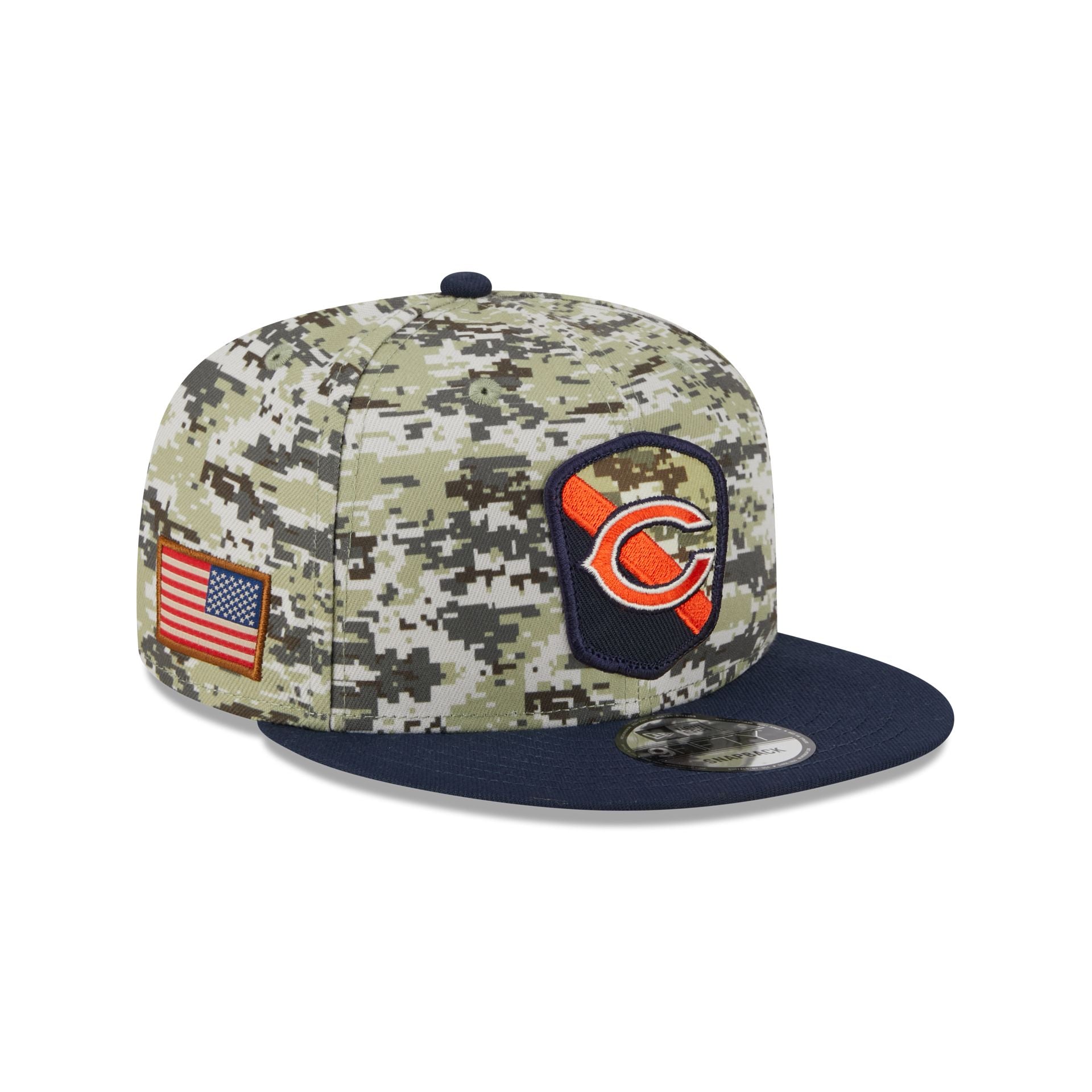 New Era Chicago Bears Salute to Service Camo 9FORTY Snapback Hat