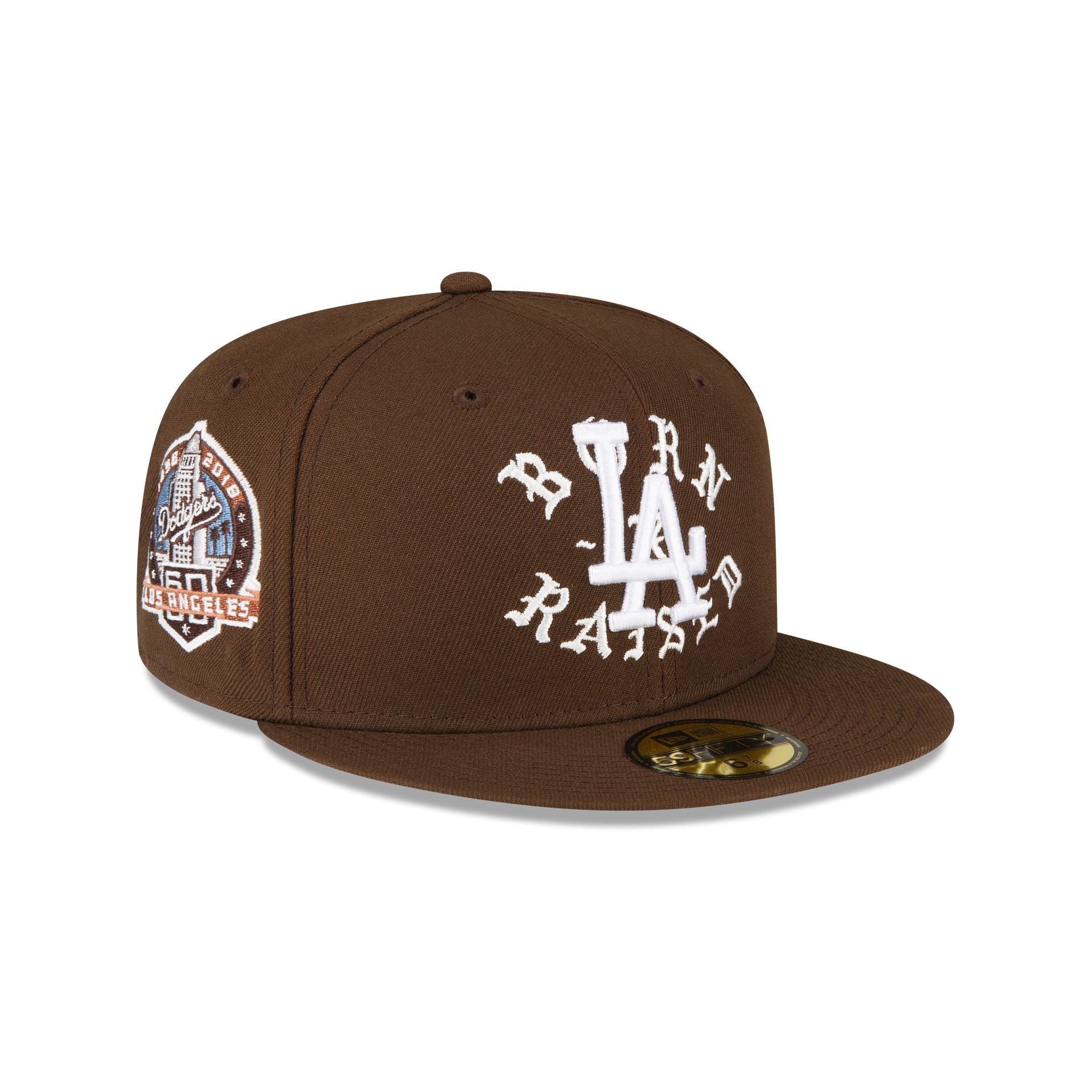 Born X Raised Los Angeles Dodgers Brown 59FIFTY Fitted – New Era Cap