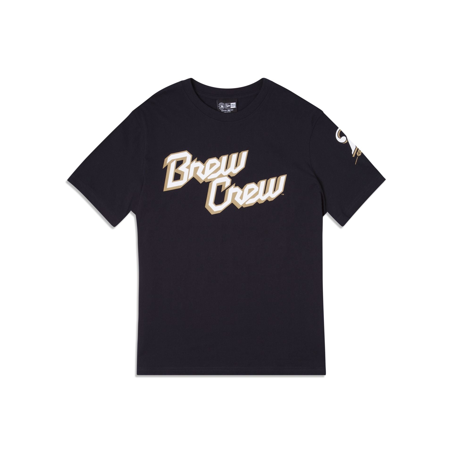 Milwaukee Brewers Brew Crew Gray Tee Shirt M