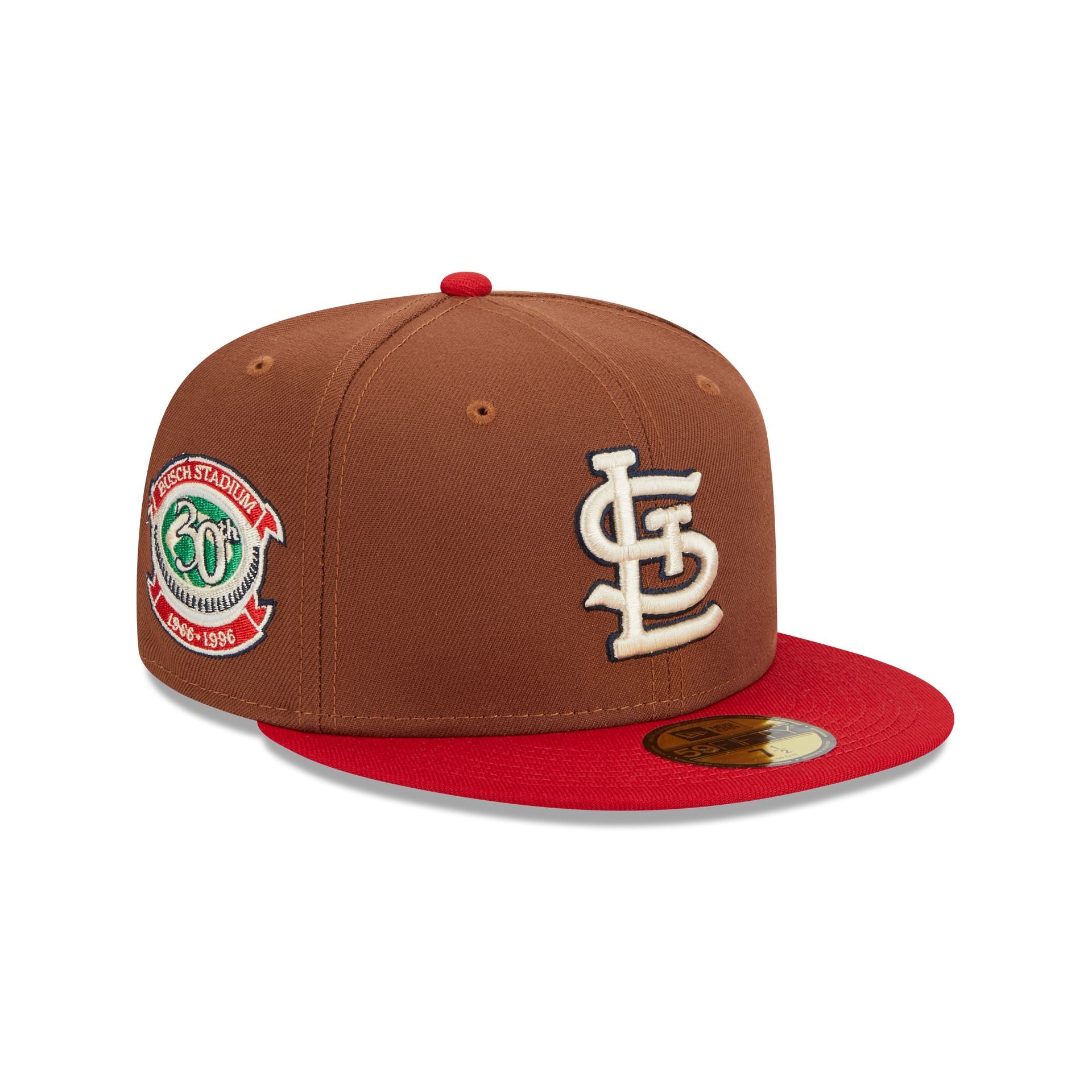 fitted hats new era 59 fifty 7 1/2 St Louis Cardinals Busch Game Patch