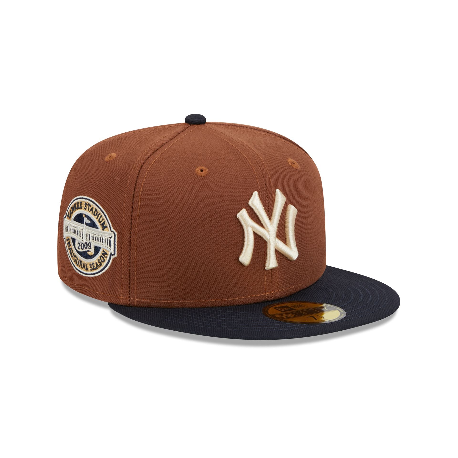 New York Yankee MLB Authentic New Era 59FIFTY Fitted Cap - Brown