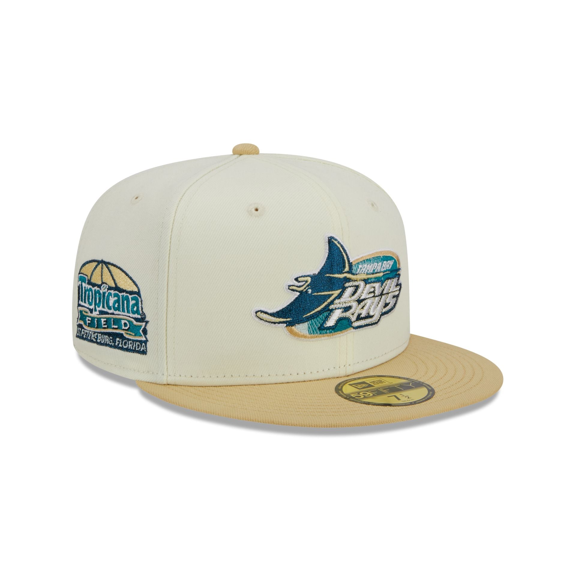 Men's New Era White Tampa Bay Rays City Icon 59FIFTY Fitted Hat