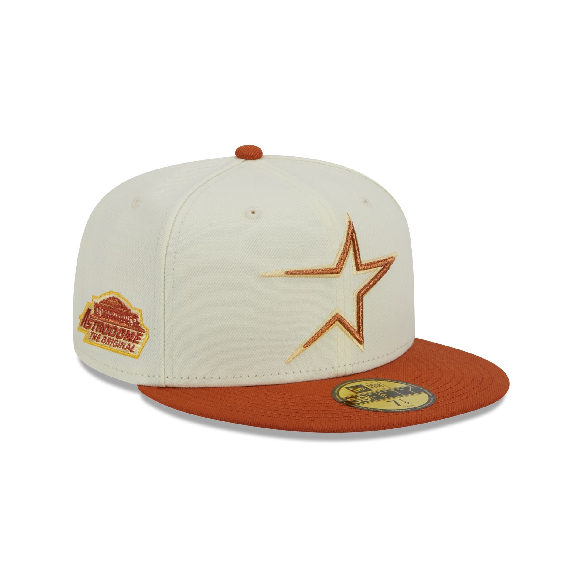 Houston Astros New Era 59FIFTY Fitted Hat - Vegas Gold/Cardinal