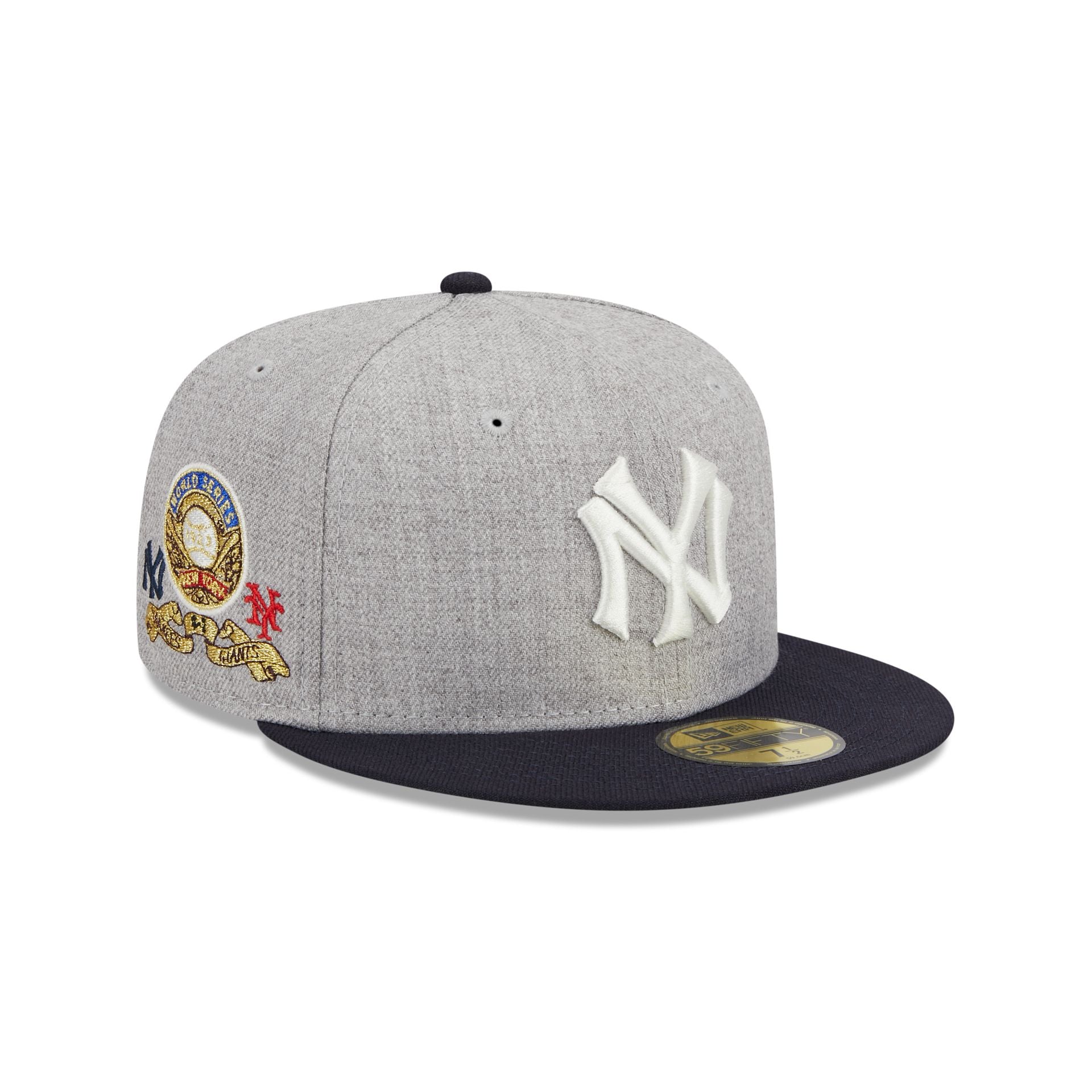 Men's New Era Gray/Blue York Yankees Dolphin 59FIFTY Fitted Hat
