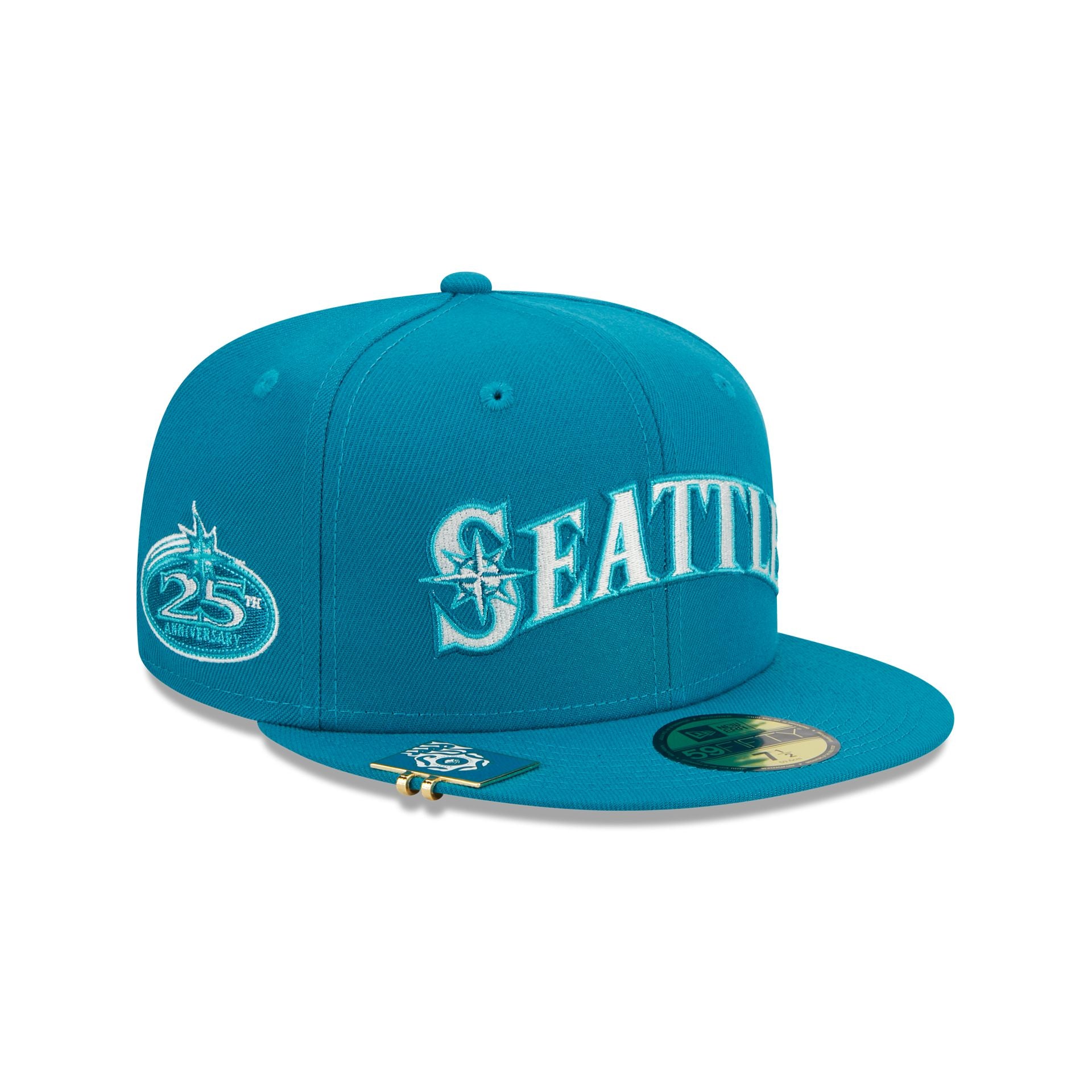 Men's Seattle Mariners New Era Gray/Teal 59FIFTY Fitted Hat
