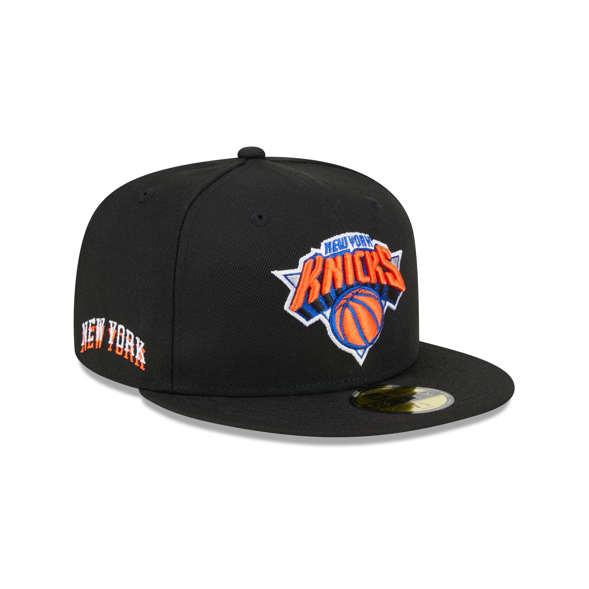 New Era New York Knicks Side 59Fifty Men's Fitted Hat Blue-Green Botto