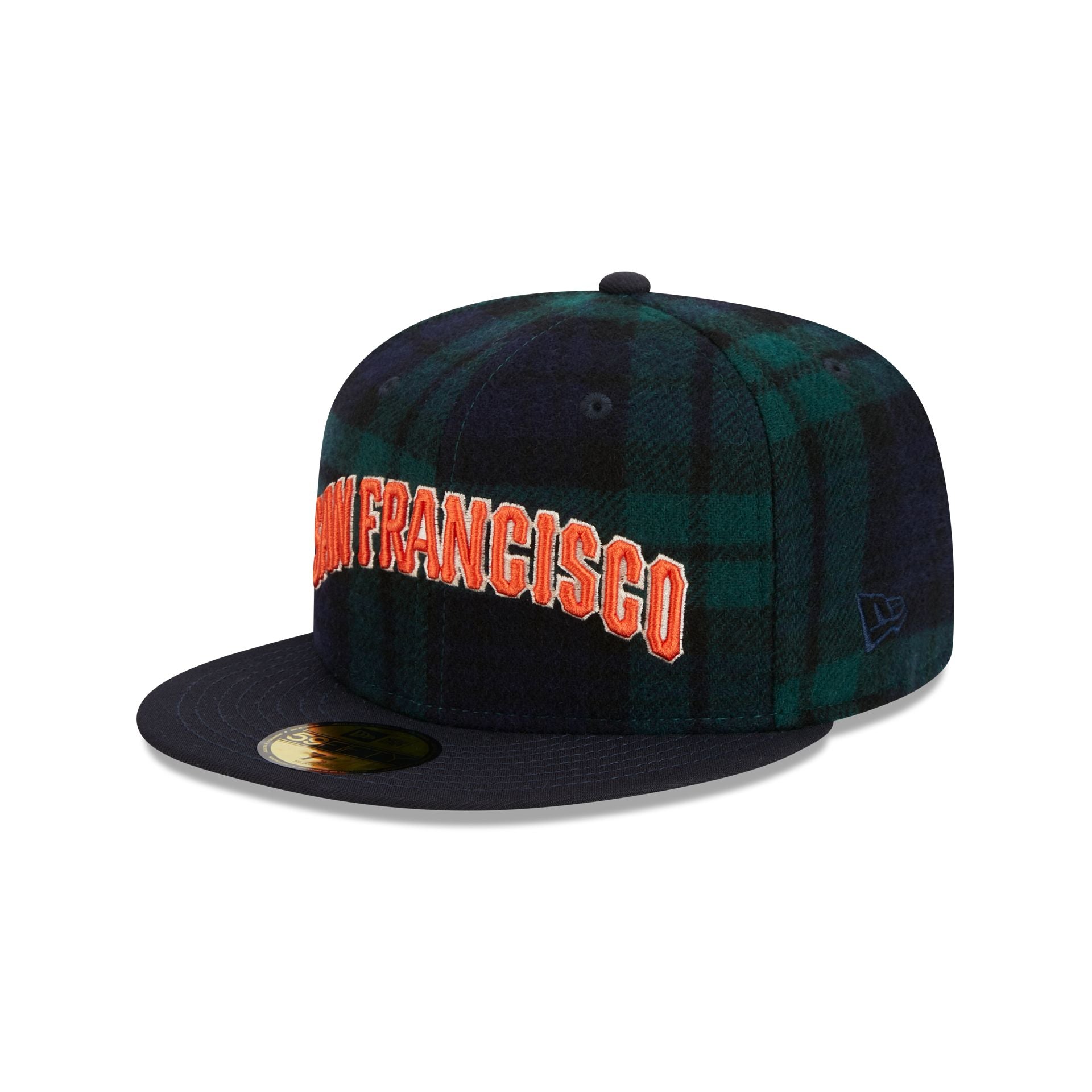 Men's San Francisco Giants New Era Light Blue/Navy Green Undervisor 59FIFTY  Fitted Hat