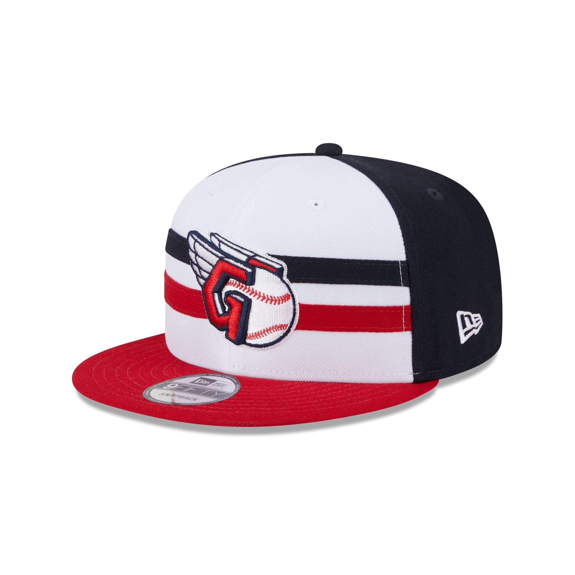 Men's New Era White Cleveland Guardians 2024 Batting Practice 9FIFTY Snapback Hat