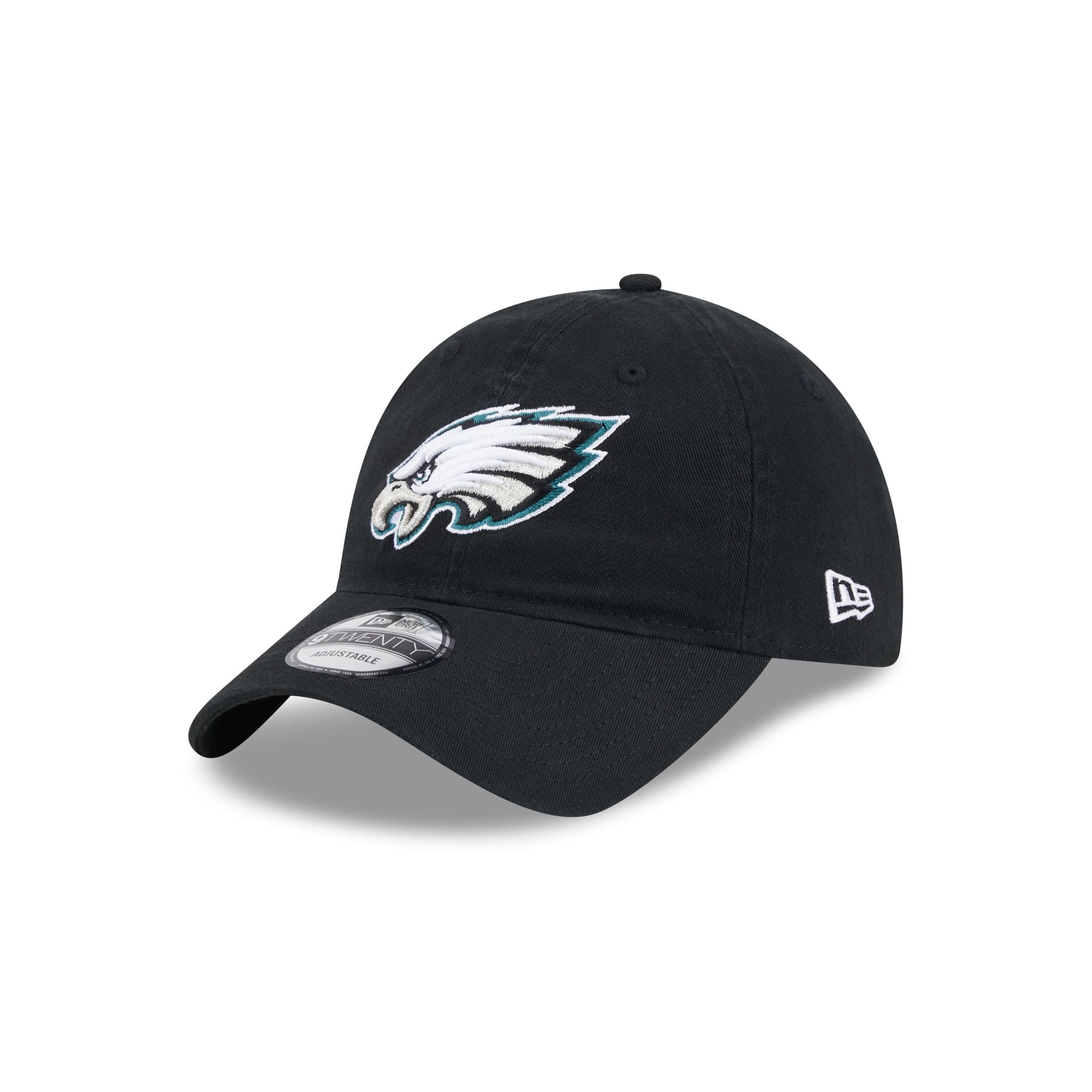 Philadelphia Eagles Black 9TWENTY Adjustable Hat New Era Cap