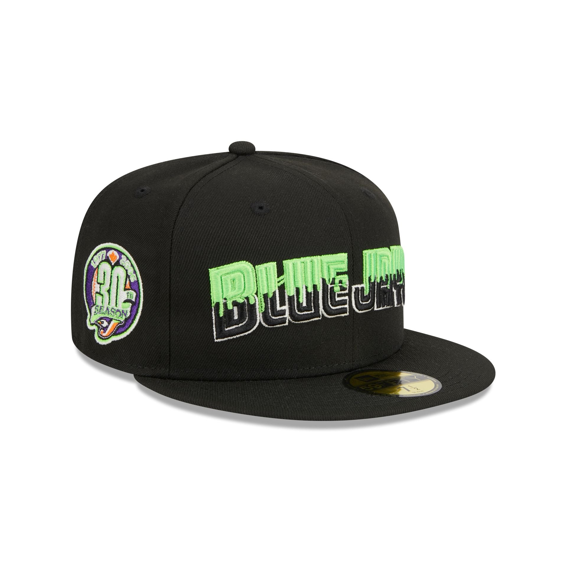 Men's New Era Black Las Vegas Raiders Neon 59FIFTY Fitted Hat
