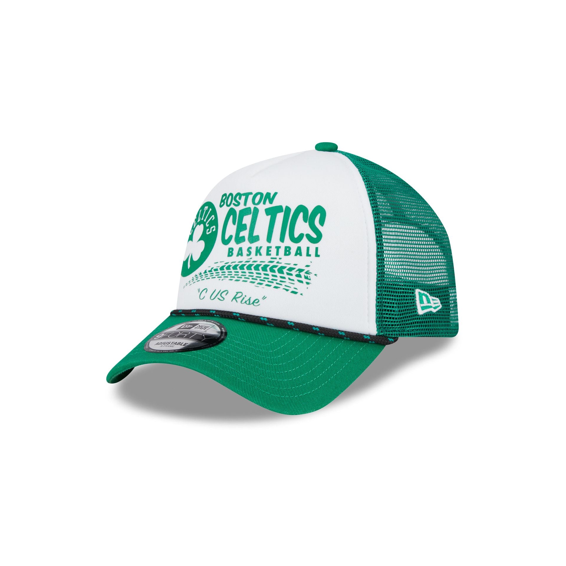 Boston Celtics 2024 Rally Drive White 9FORTY A-Frame Trucker – New