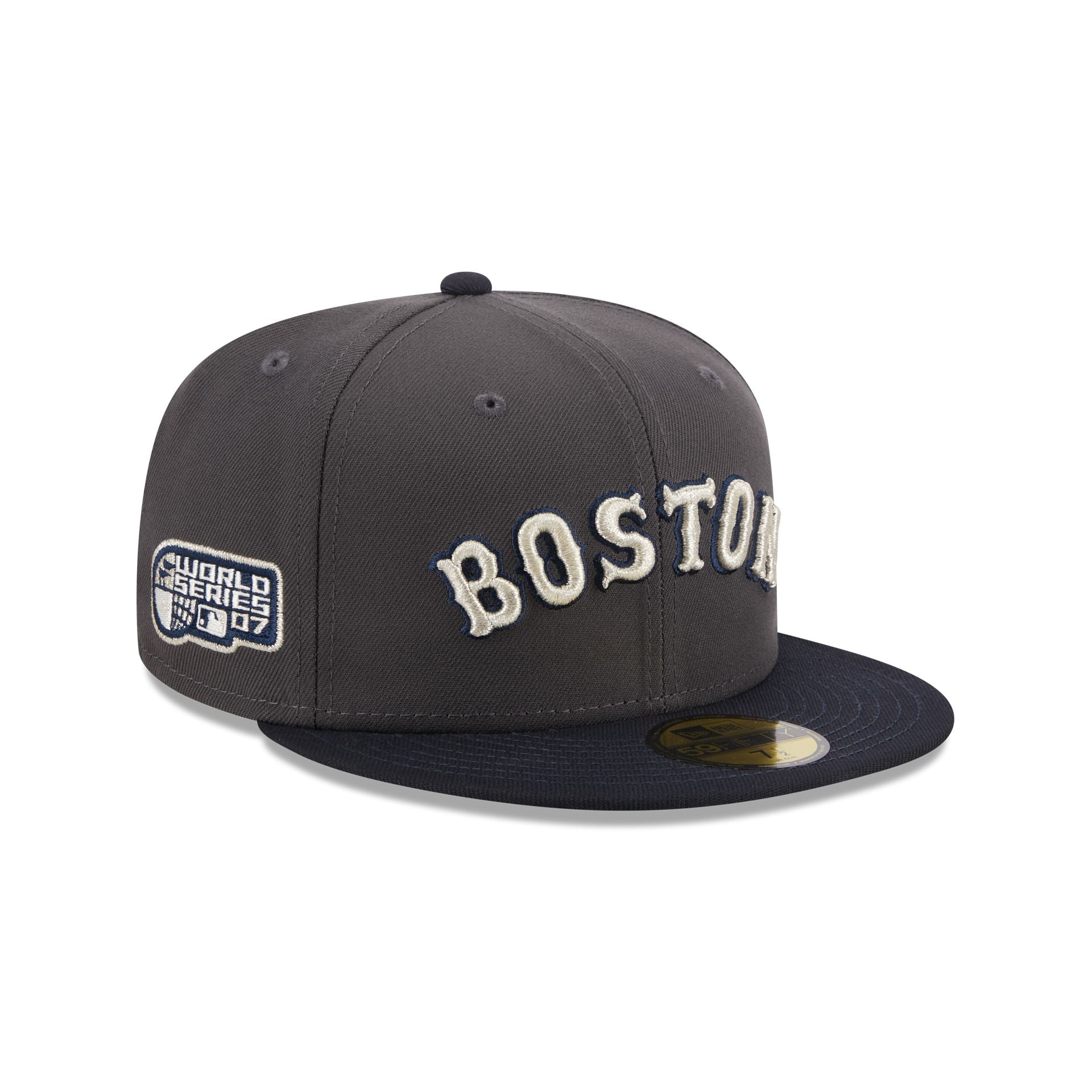 Boston Red Sox New Era Two Tone Gray Black 59FIFTY Fitted Hat