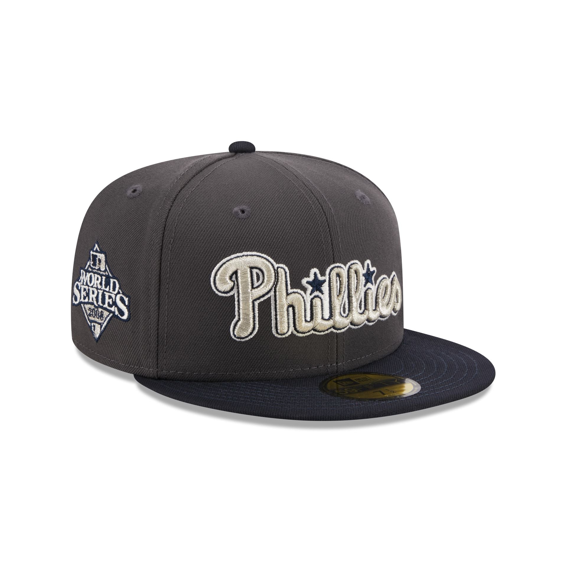 Men's New Era Navy Philadelphia Phillies 2024 City Connect Low Profile 59FIFTY Fitted Hat