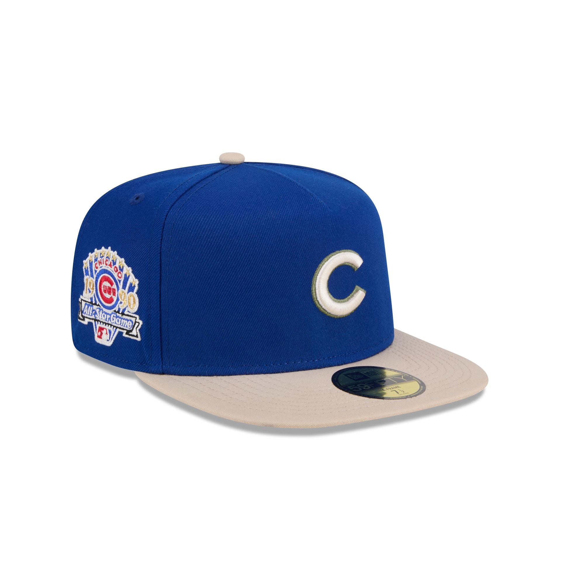 New Era Royal Chicago Cubs Canvas A-Frame 59FIFTY Fitted Hat