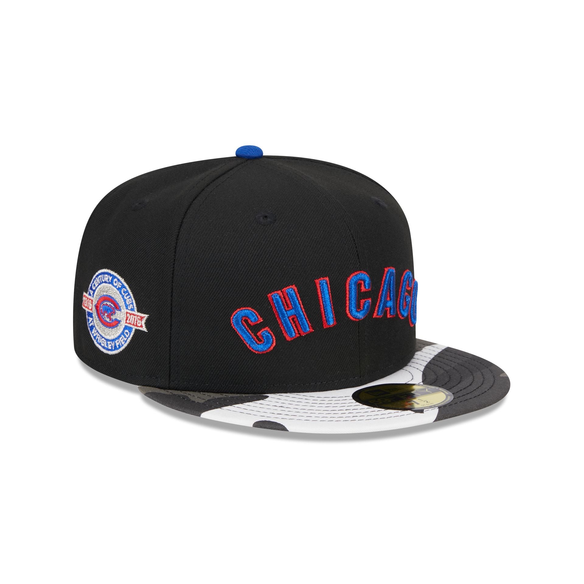 Chicago Cubs Cord 9TWENTY Adjustable Hat, Black, MLB by New Era
