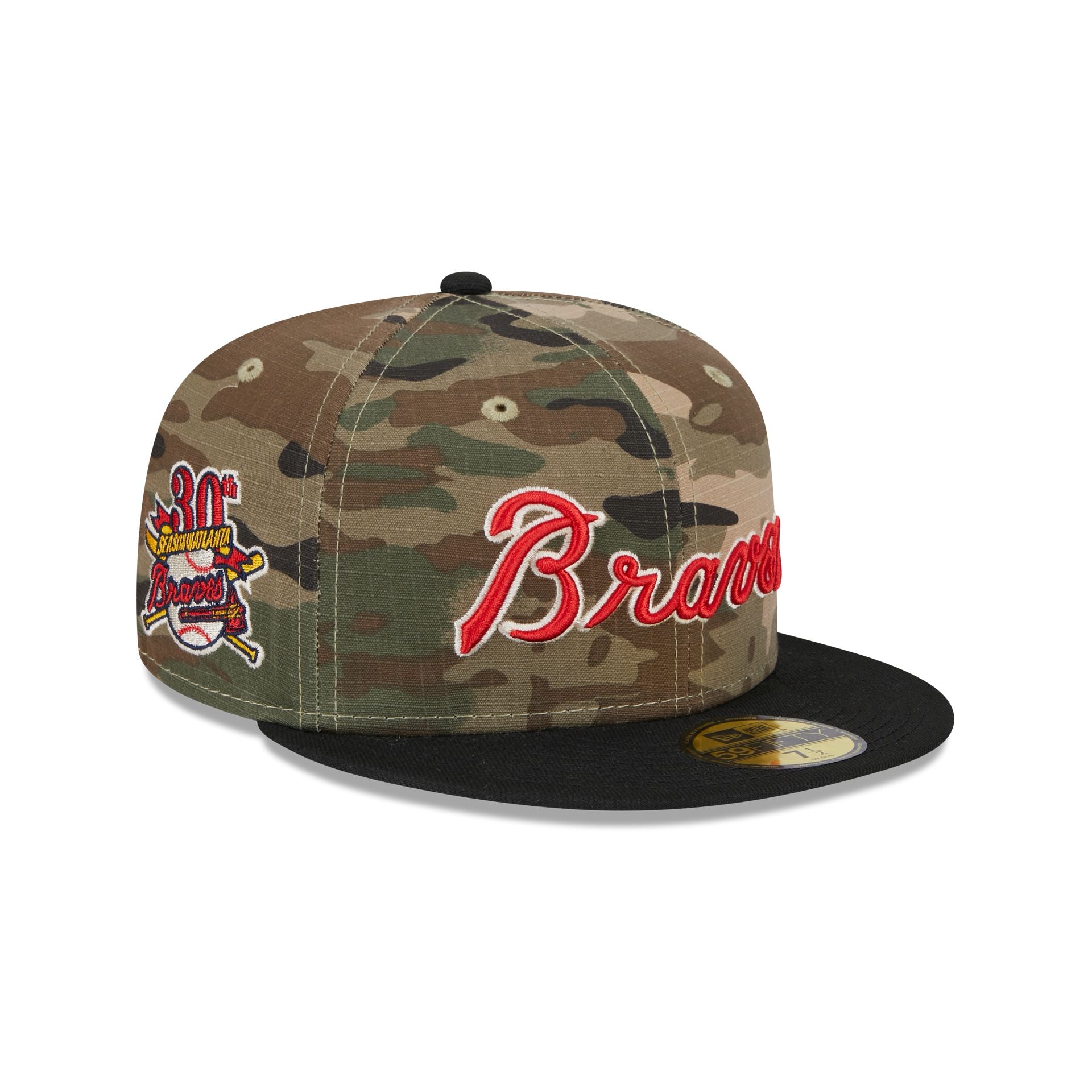 Atlanta Braves Camo Fill 59FIFTY Fitted Hat
