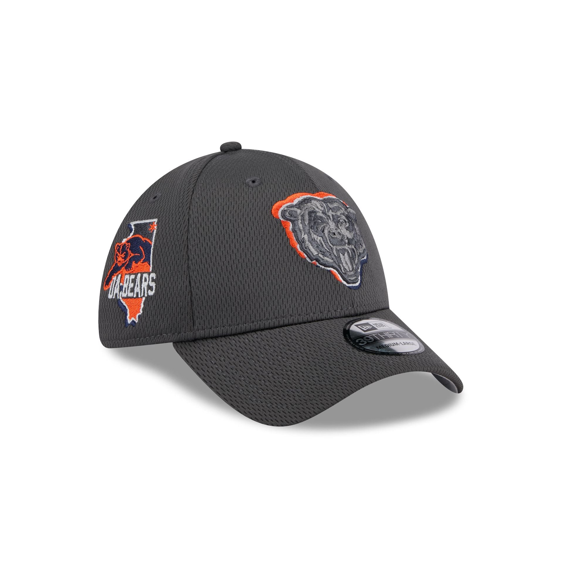 Chicago Bears 2024 Draft 39THIRTY Stretch Fit Hat New Era Cap