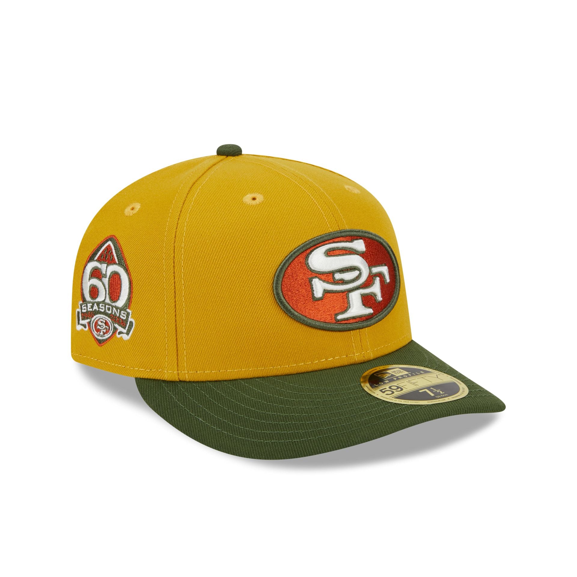 Men's New Era Stone/Scarlet San Francisco 49ers 2023 NFL Draft Low Profile  59FIFTY Fitted Hat