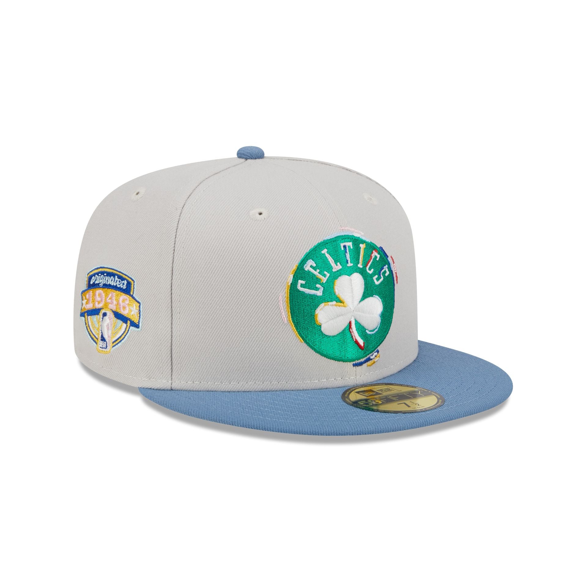 Men's New Era Black Boston Celtics Color Pack 59FIFTY Fitted Hat