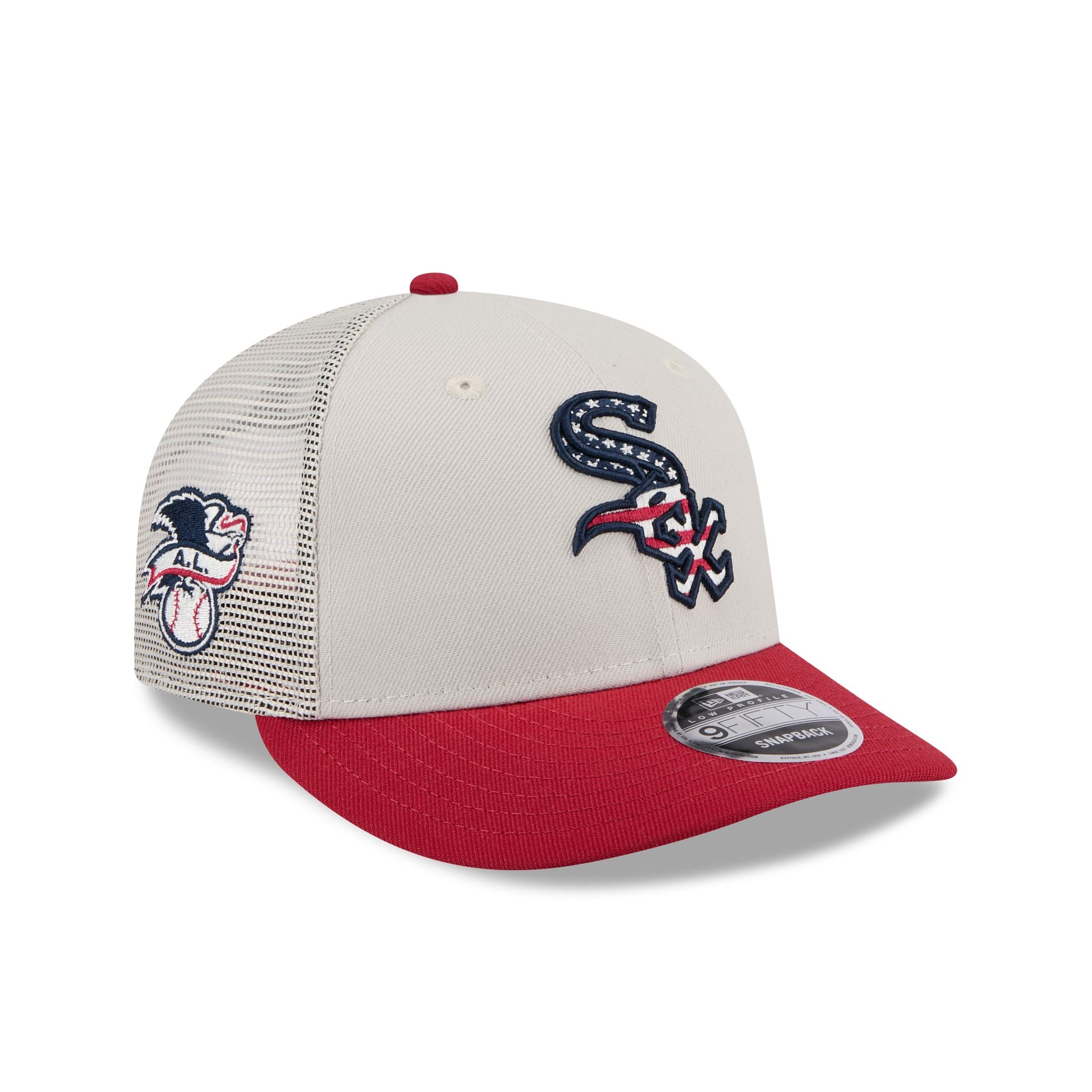 Chicago White Sox Independence Day 2024 Low Profile 9FIFTY Trucker Hat New Era Cap