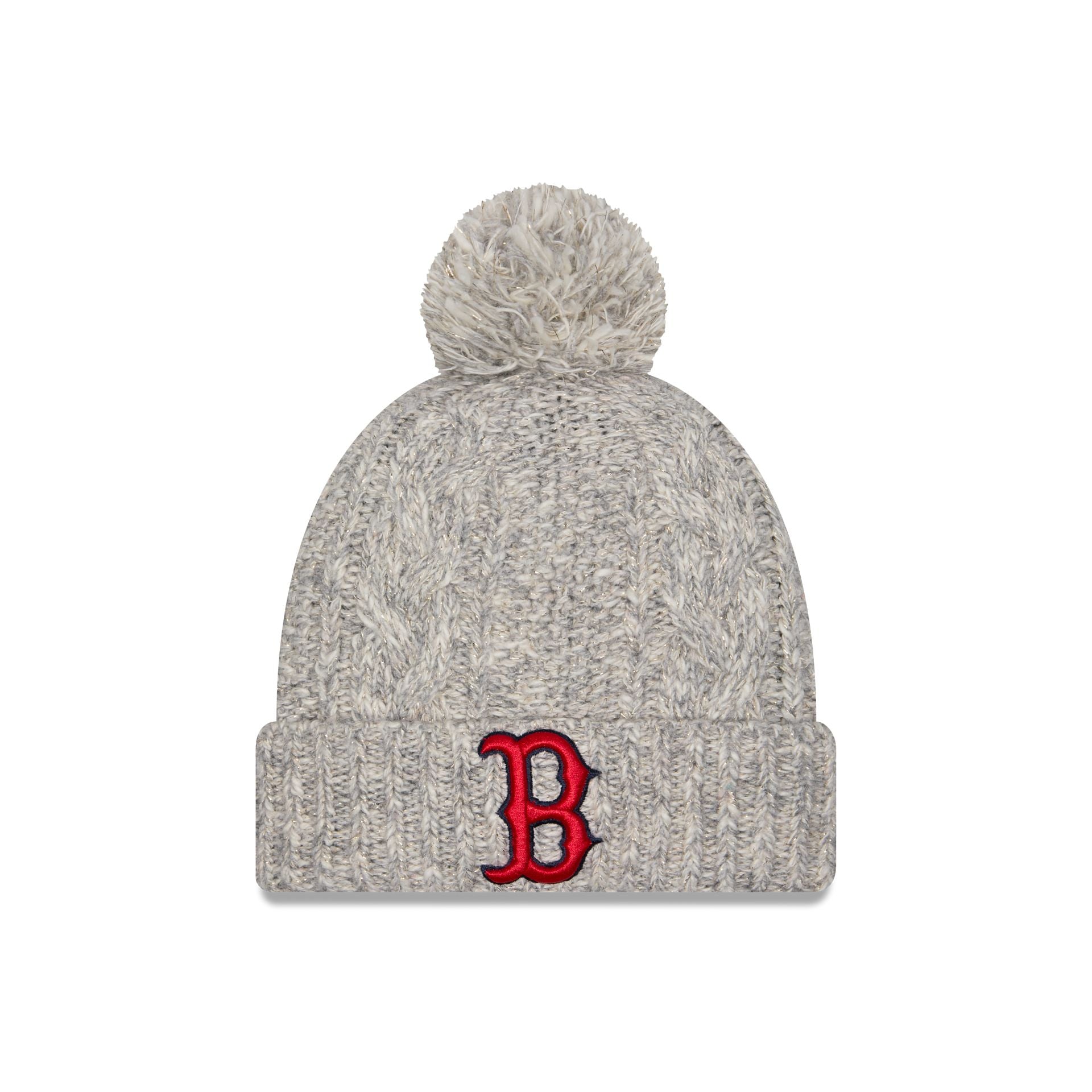 Boston Red Sox Shimmer Pom Knit Hat New Era Cap