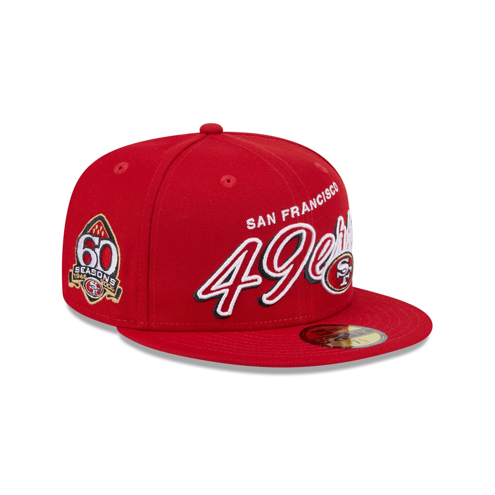 San Francisco 49ers Script Sided 59FIFTY Fitted Hat New Era Cap