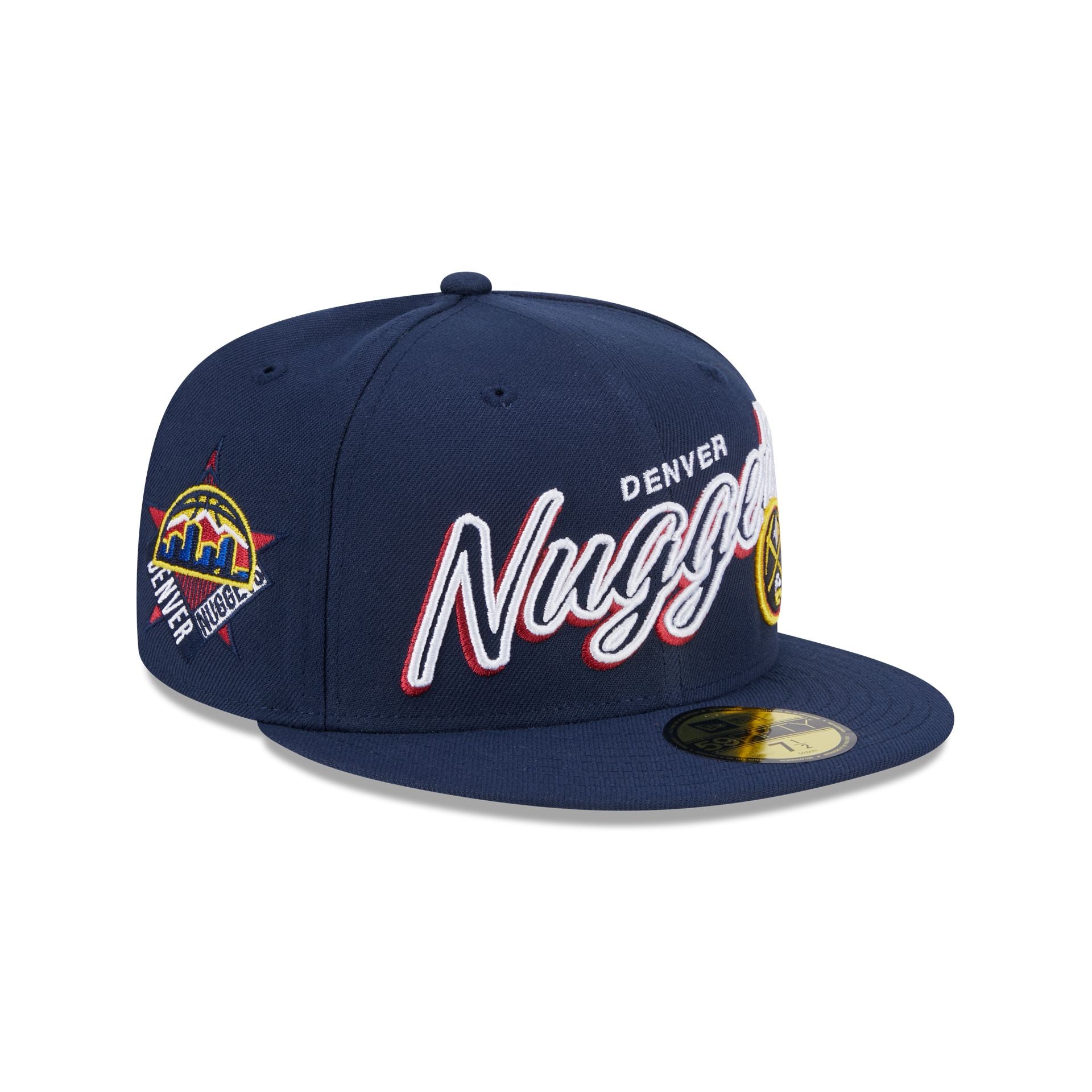 Denver Nuggets Hat 7-5/8 New Era 59FIFTY Fitted 2024 City Edition Red White Blue NEW