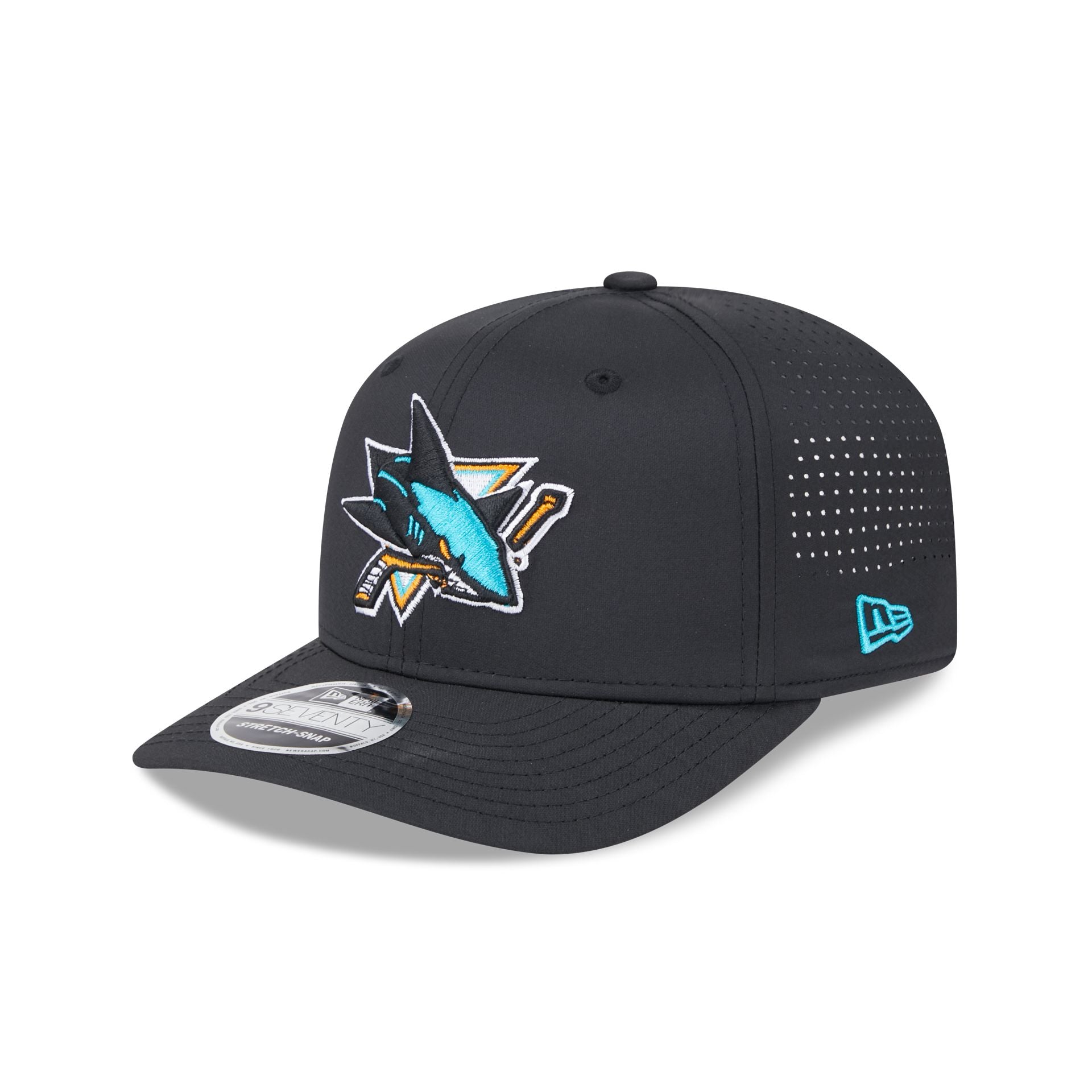 San Jose Sharks Perform 9SEVENTY Stretch Snap Hat New Era Cap