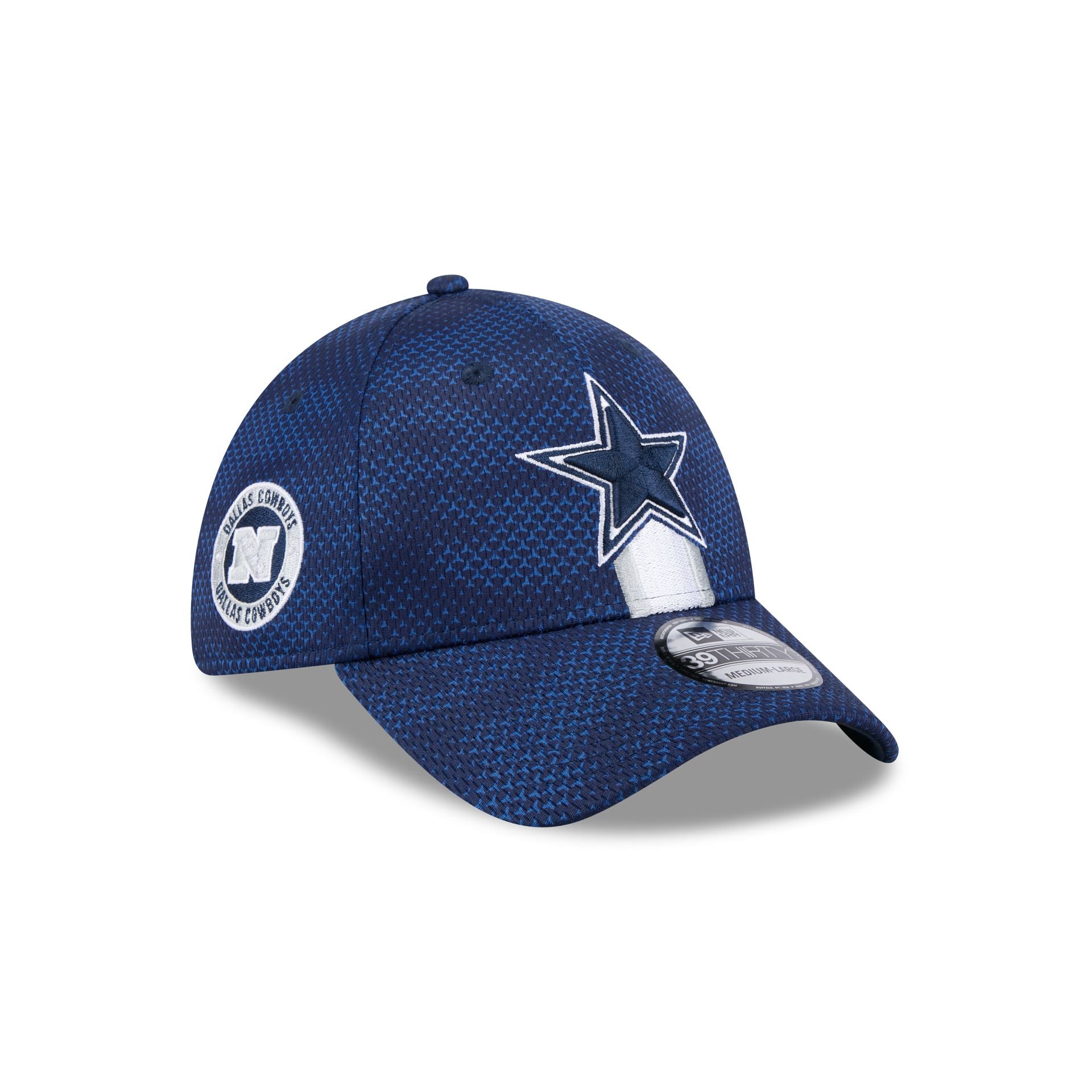 Dallas Cowboys New Era 2024 Sideline 39THIRTY Flex Hat Navy M L