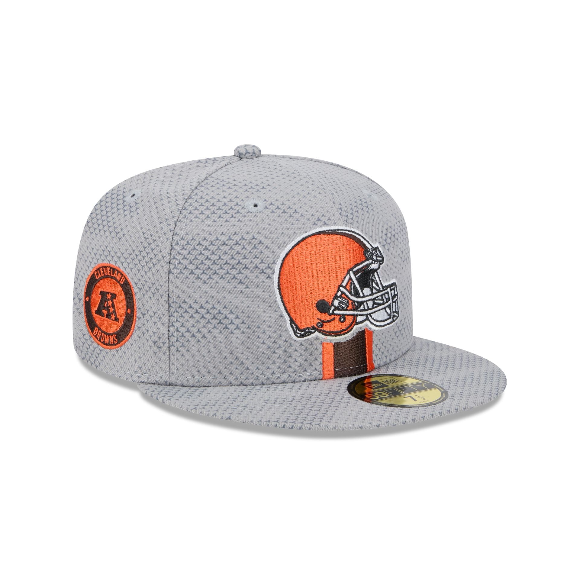 New era Cleveland Browns Gray deals Camo Fitted hat M/L