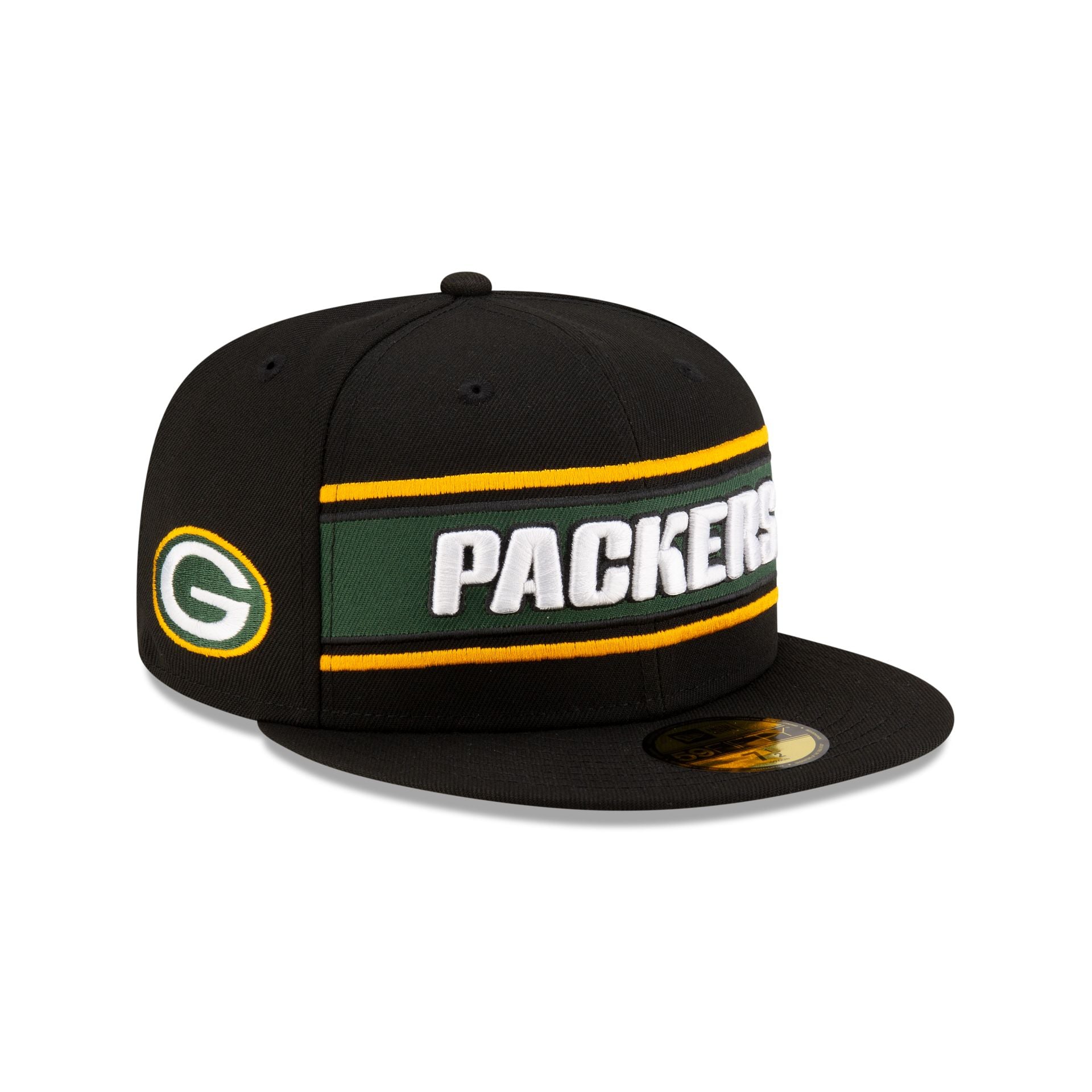 Green Bay Packers 2024 Sideline Black 59FIFTY Fitted Hat New Era Cap