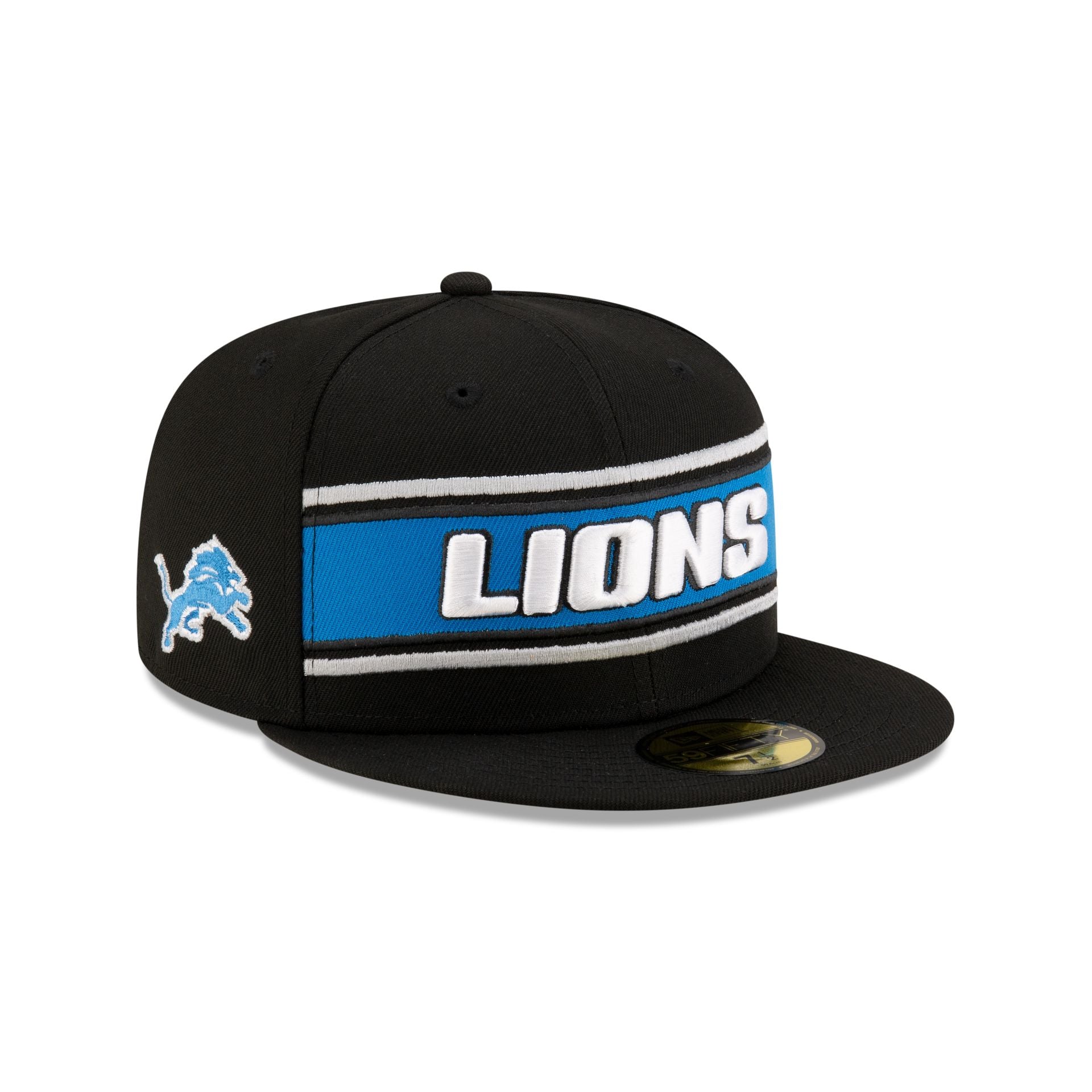 Detroit Lions 2024 Sideline Black 59FIFTY Fitted Hat New Era Cap